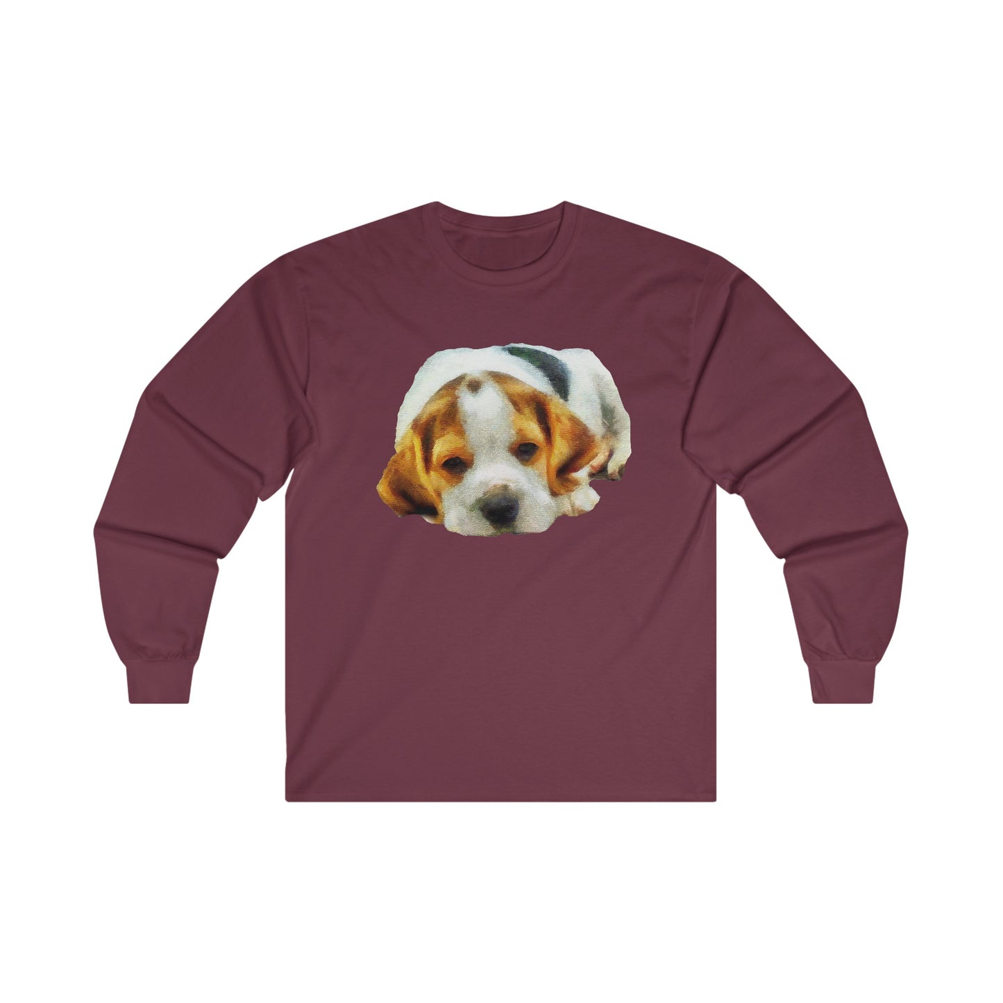 English Foxhound 'Sasha' Unisex Cotton Long Sleeve Tee