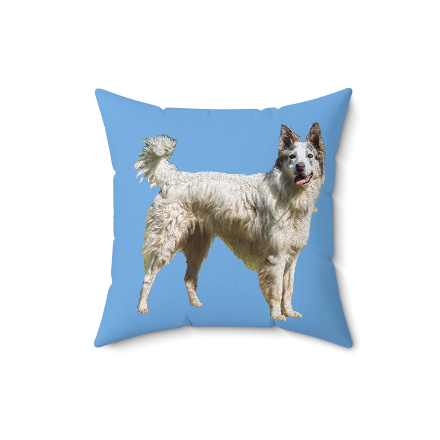 Pyrenean Shepherd Spun Polyester Square Throw Pillow