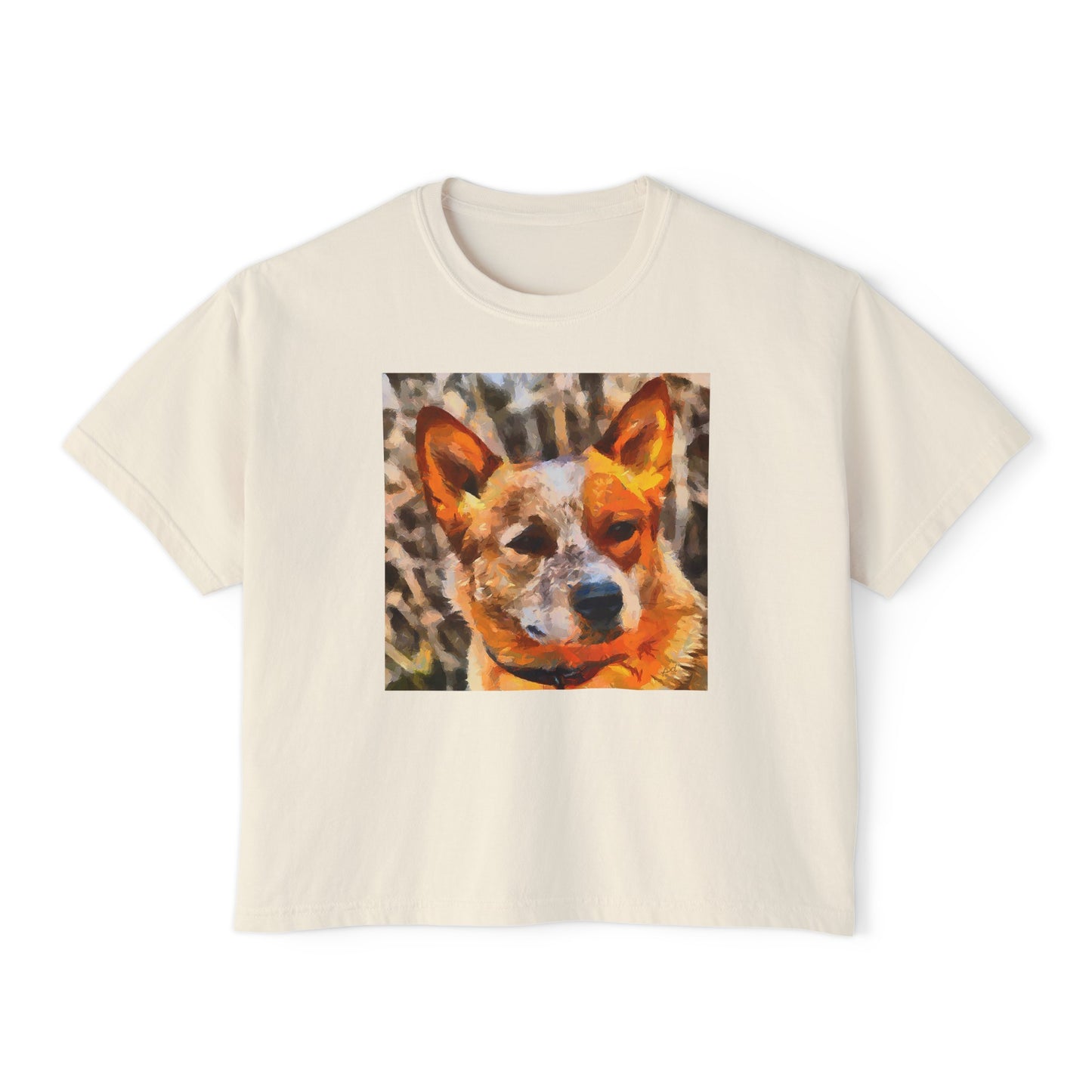 Australian Cattle Dog 'Red Heeler' Women's Oversized Boxy Tee