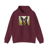 Australian Kelpie Unisex 50/50 Hooded Sweatshirt