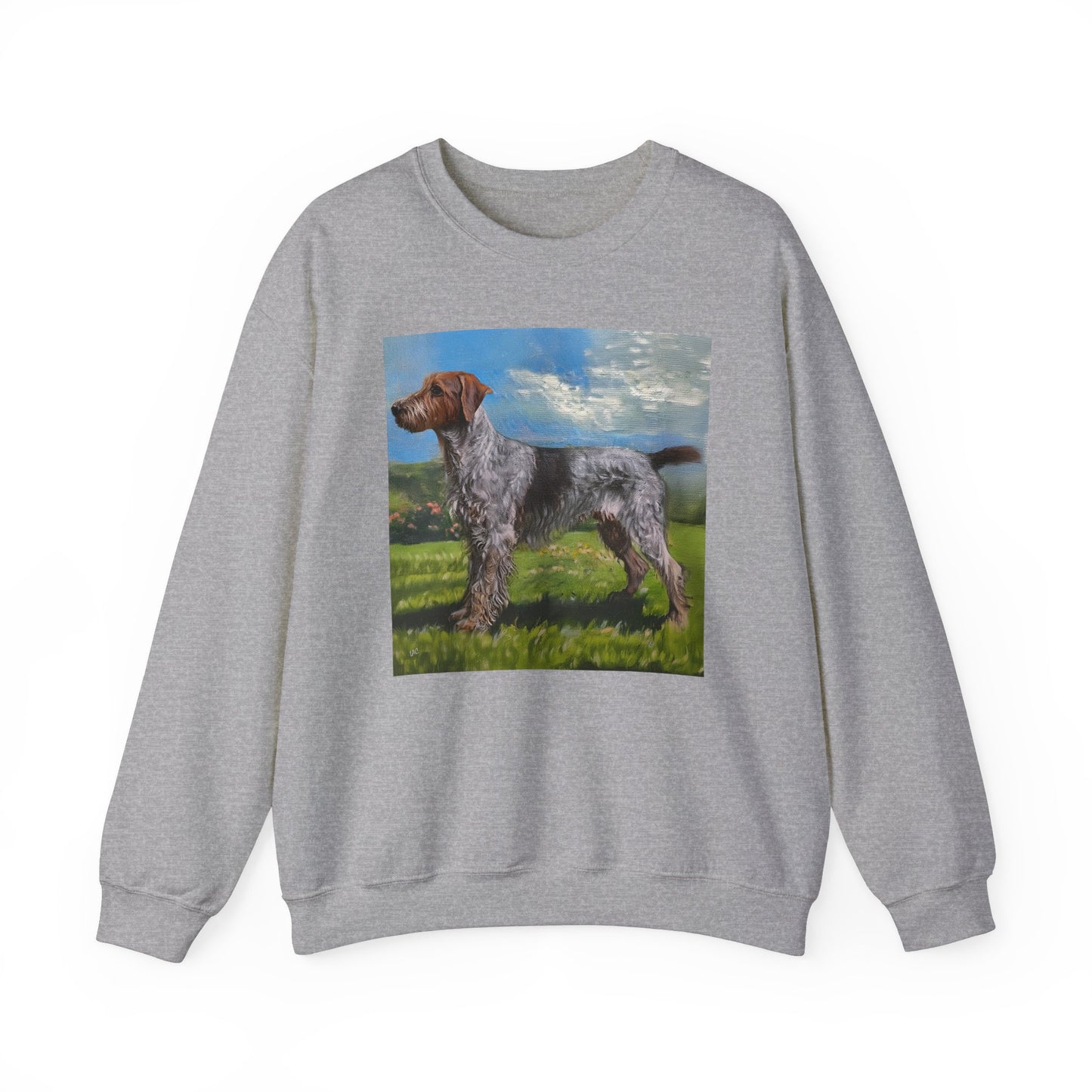 Wirehaired Pointing Griffon Unisex 50/50 Crewneck Sweatshirt
