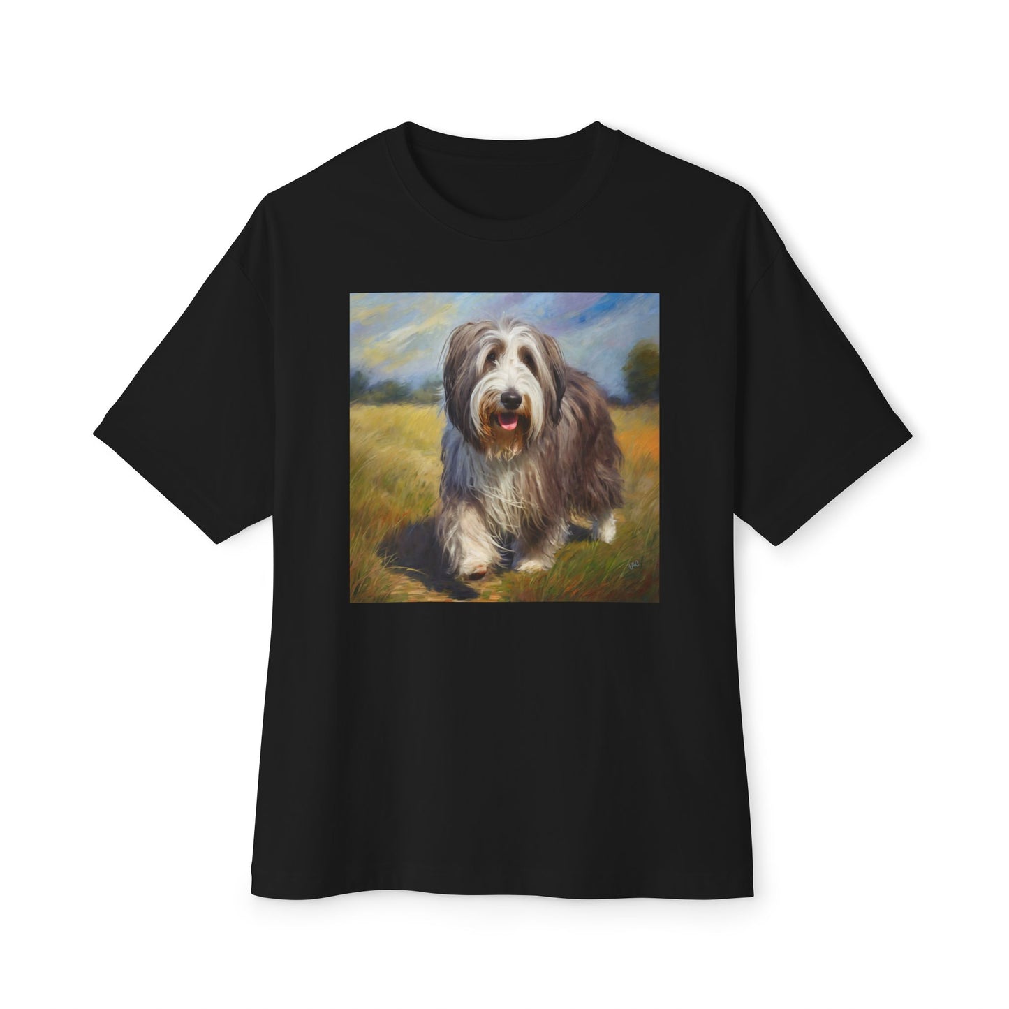 Bearded Collie Unisex Oversized Boxy T-Shirt