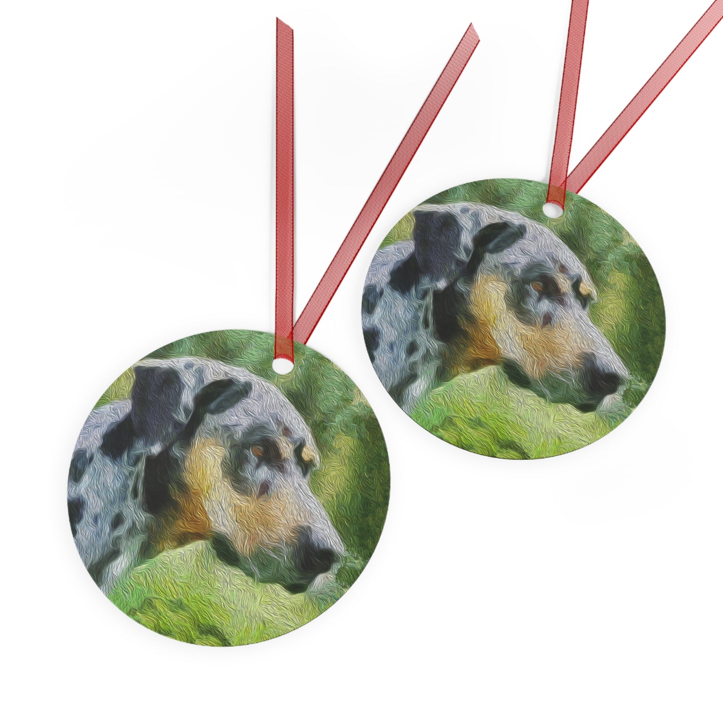 Catahoula 'Clancy' Metal Ornaments