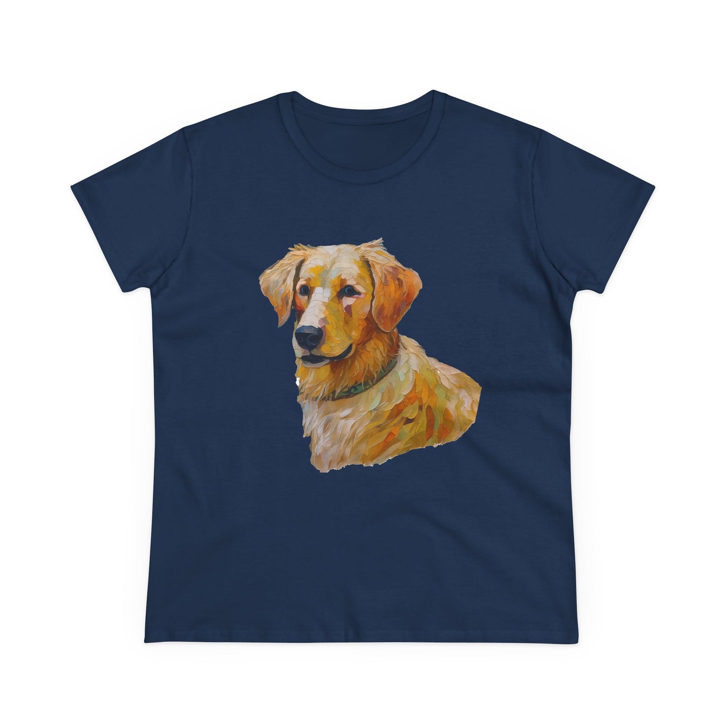 Golden Retriever Puppy Women's Midweight Cotton Tee
