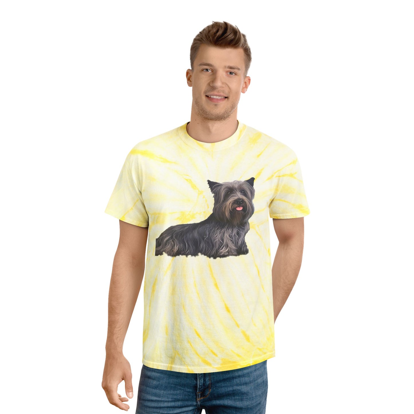Skye Terrier Tie-Dye Tee, Cyclone