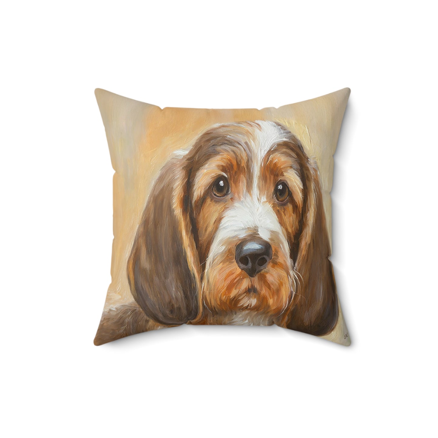 Basset Fauve de Bretagne Polyester Throw Pillow