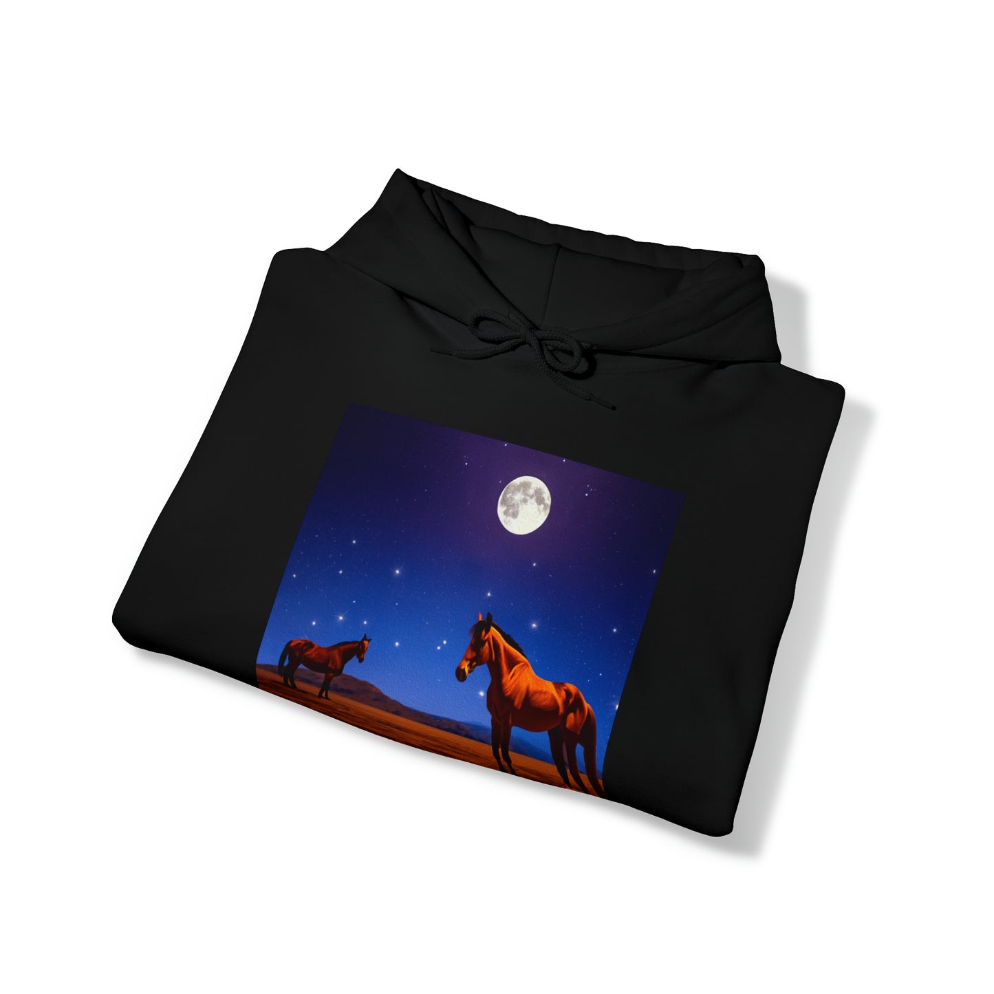 Moonlight Horses Unisex 50/50 Hooded Sweatshirt