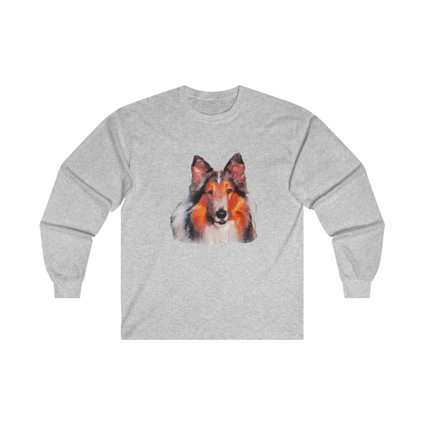 Rough Coated Collie Unisex Cotton Long Sleeve Tee