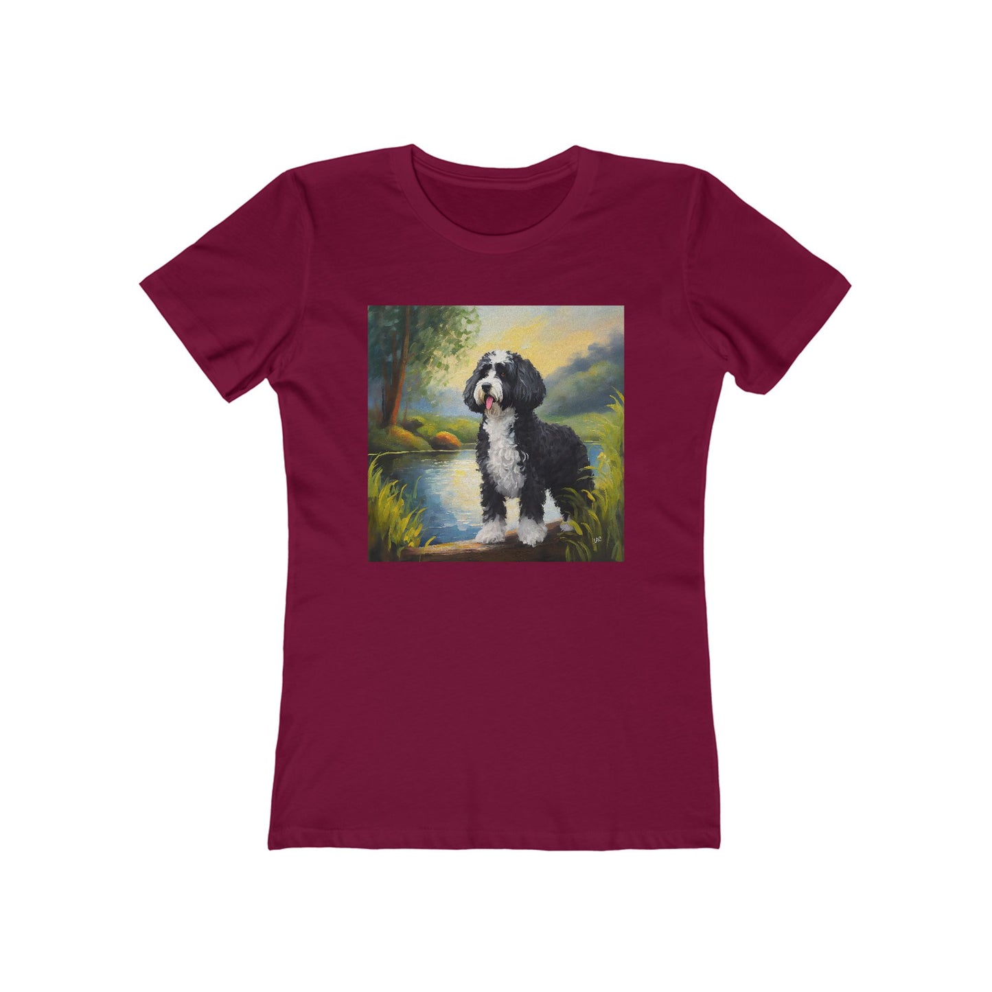Portuguese Water Dog Women's Slim Fitted Tee