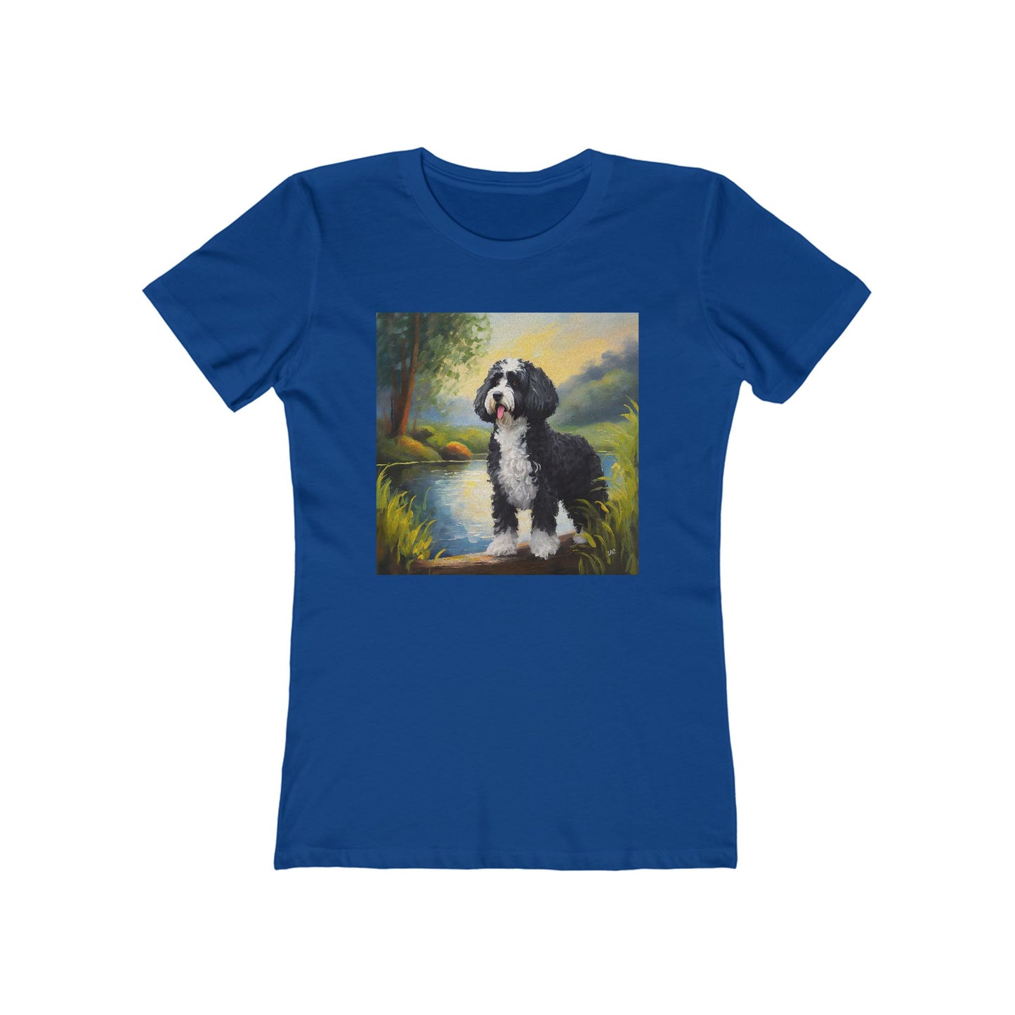 Portuguese Water Dog Women's Slim Fitted Tee