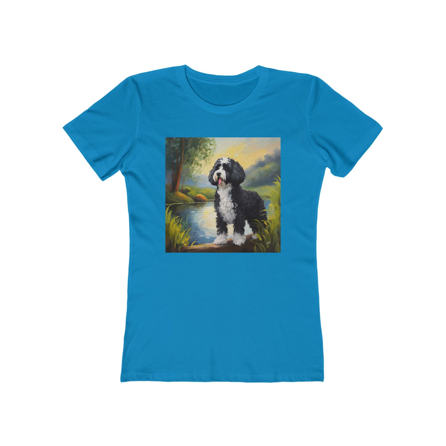 Portuguese Water Dog Women's Slim Fitted Tee