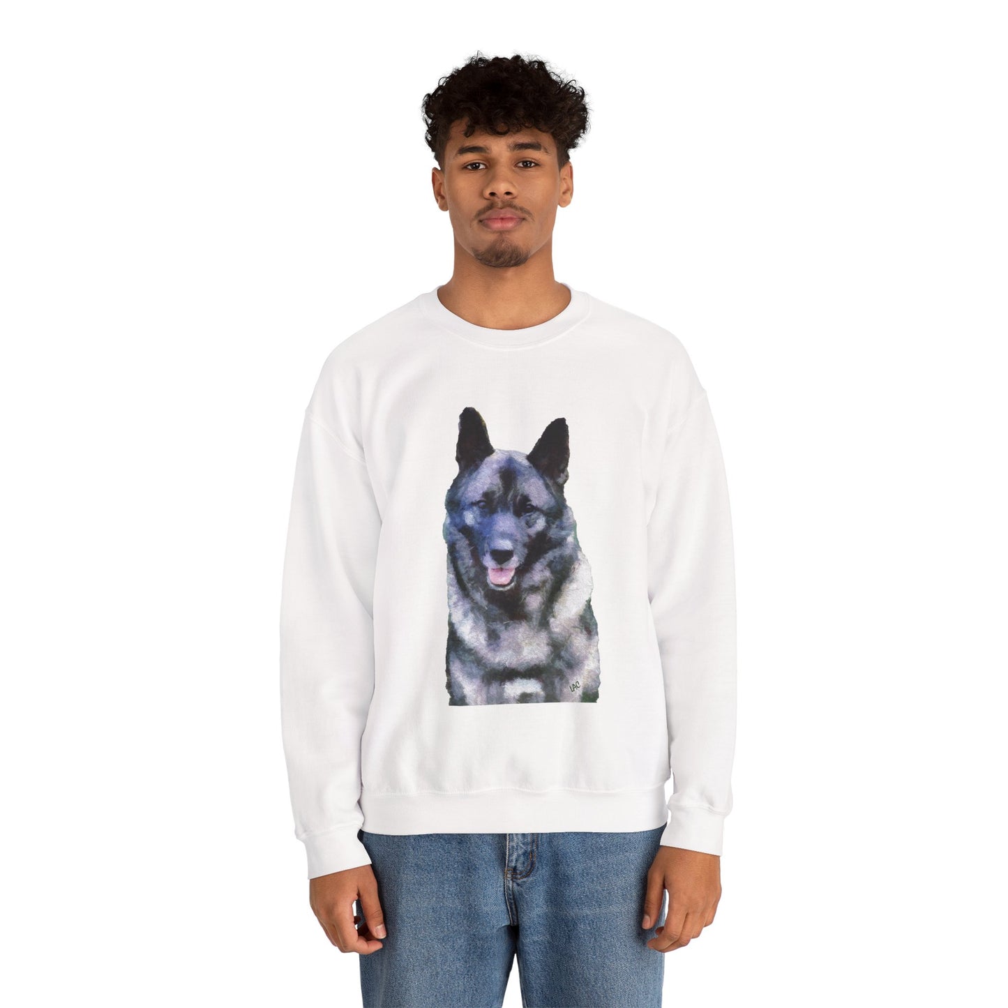 Norwegian Elkhound - Unisex 50/50 Crewneck Sweatshirt