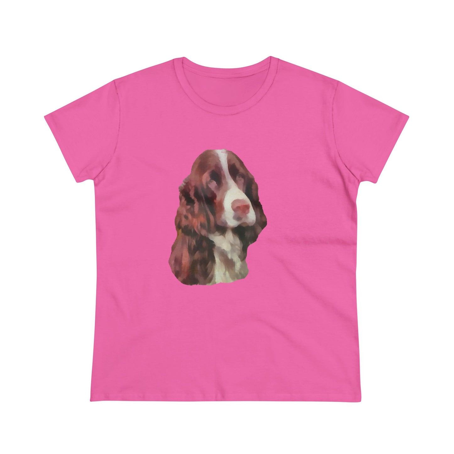 Elegant English Springer Spaniel Women's Midweight Cotton Tee