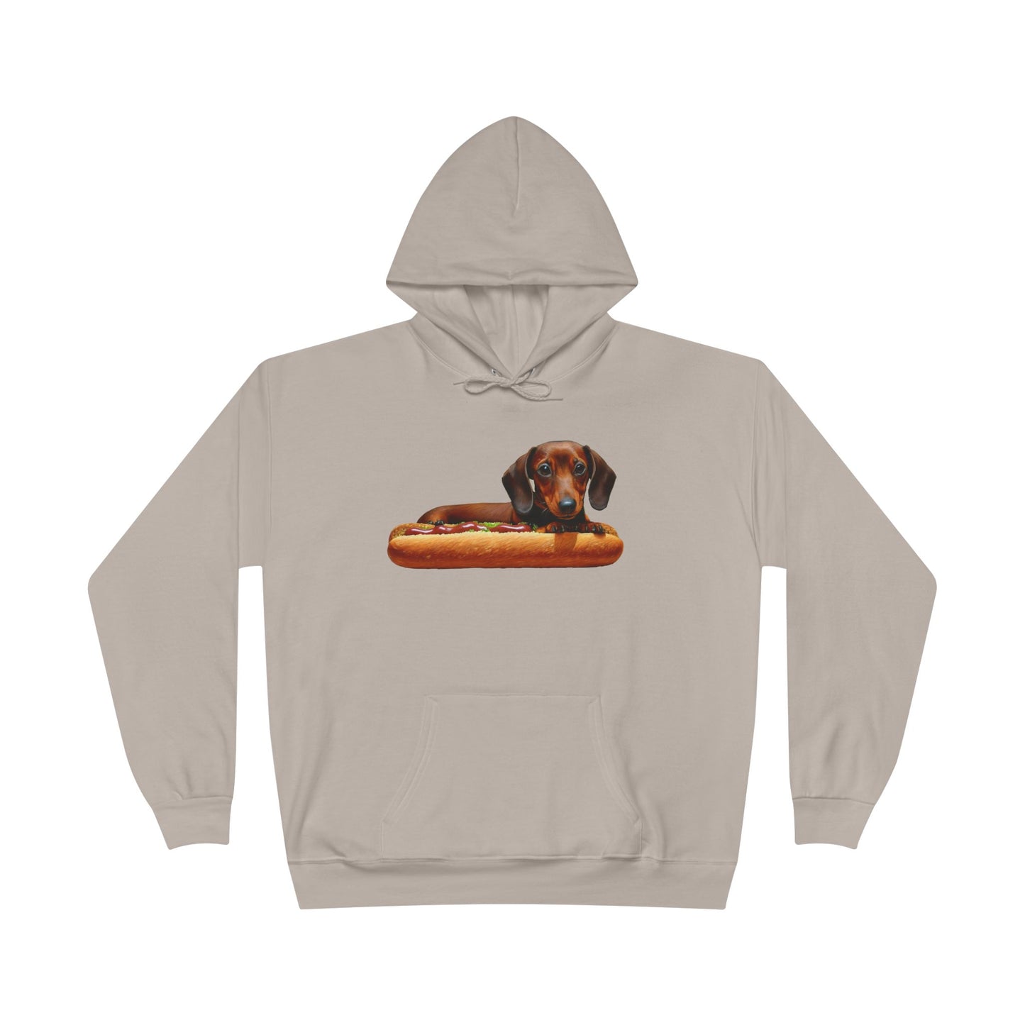 Dachshund Delight Fleece Lined Pullover Hoodie