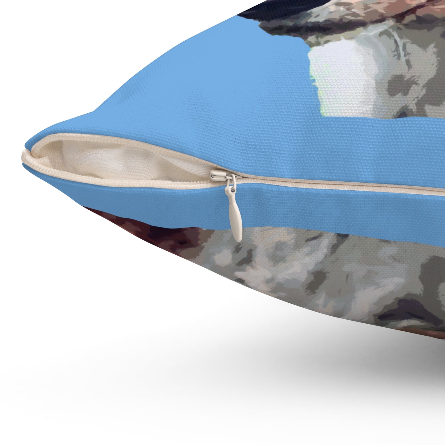 Basenji Spun Polyester Throw Pillow: Yodel of Comfort