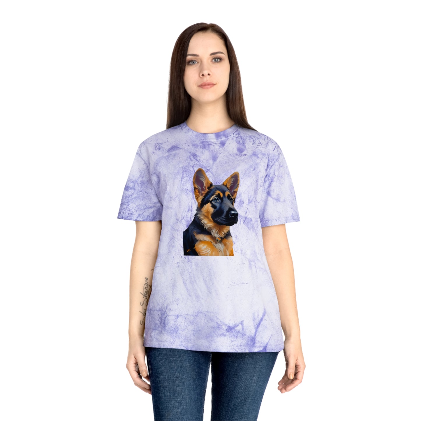 German Shepherd Puppy Unisex Color Blast T-Shirt