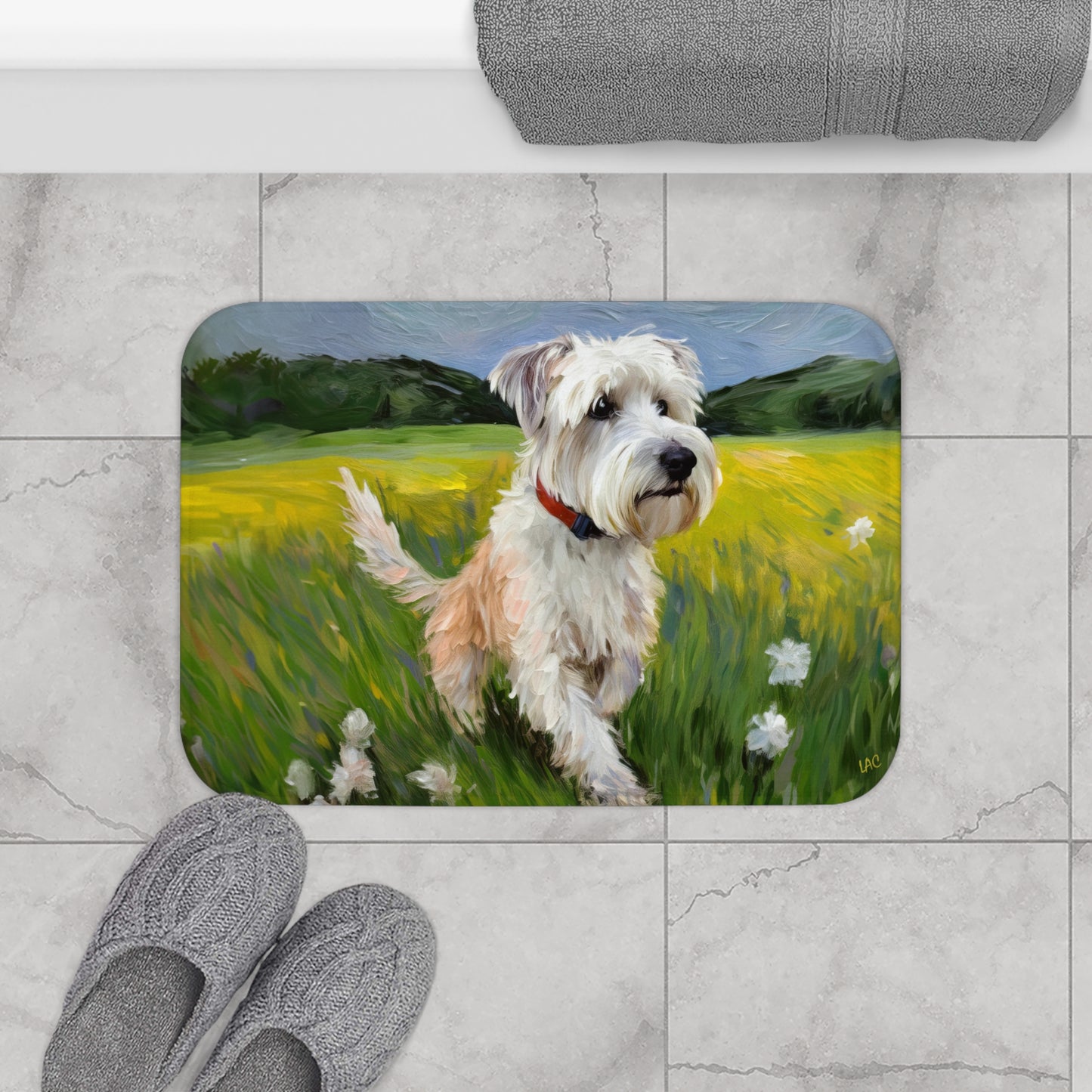 Dandie Dinmont Terrier - Bathroom Rug Mat