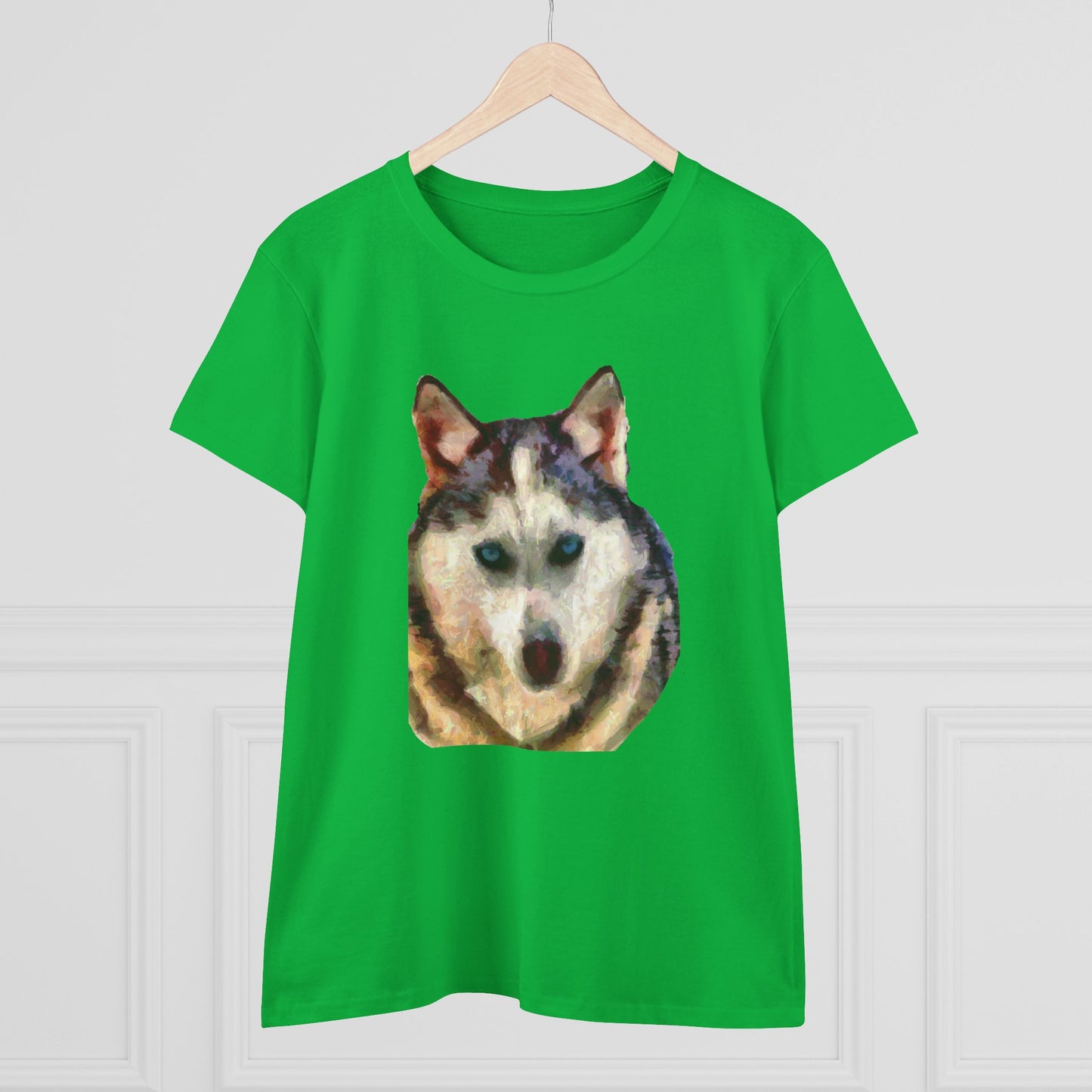 Siberian Husky "Sacha" Women's Midweight Cotton Tee