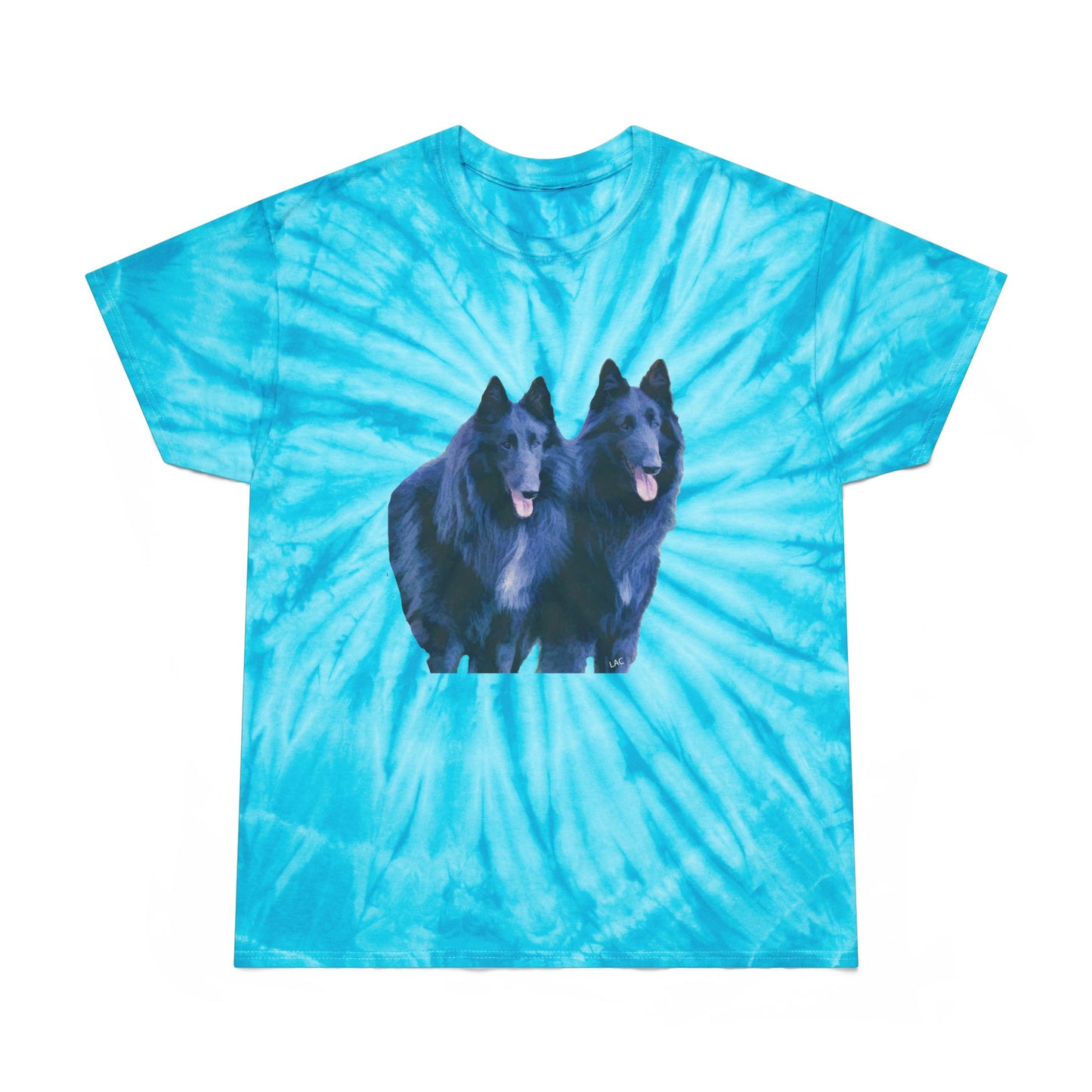 Belgian Shepherds -- Unisex Cotton Tie-Dye Tee, Cyclone