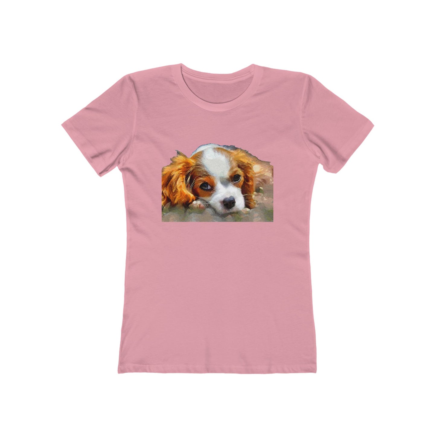 Cavalier King Charles Spaniel Puppy - Women's Slim Fit Tee