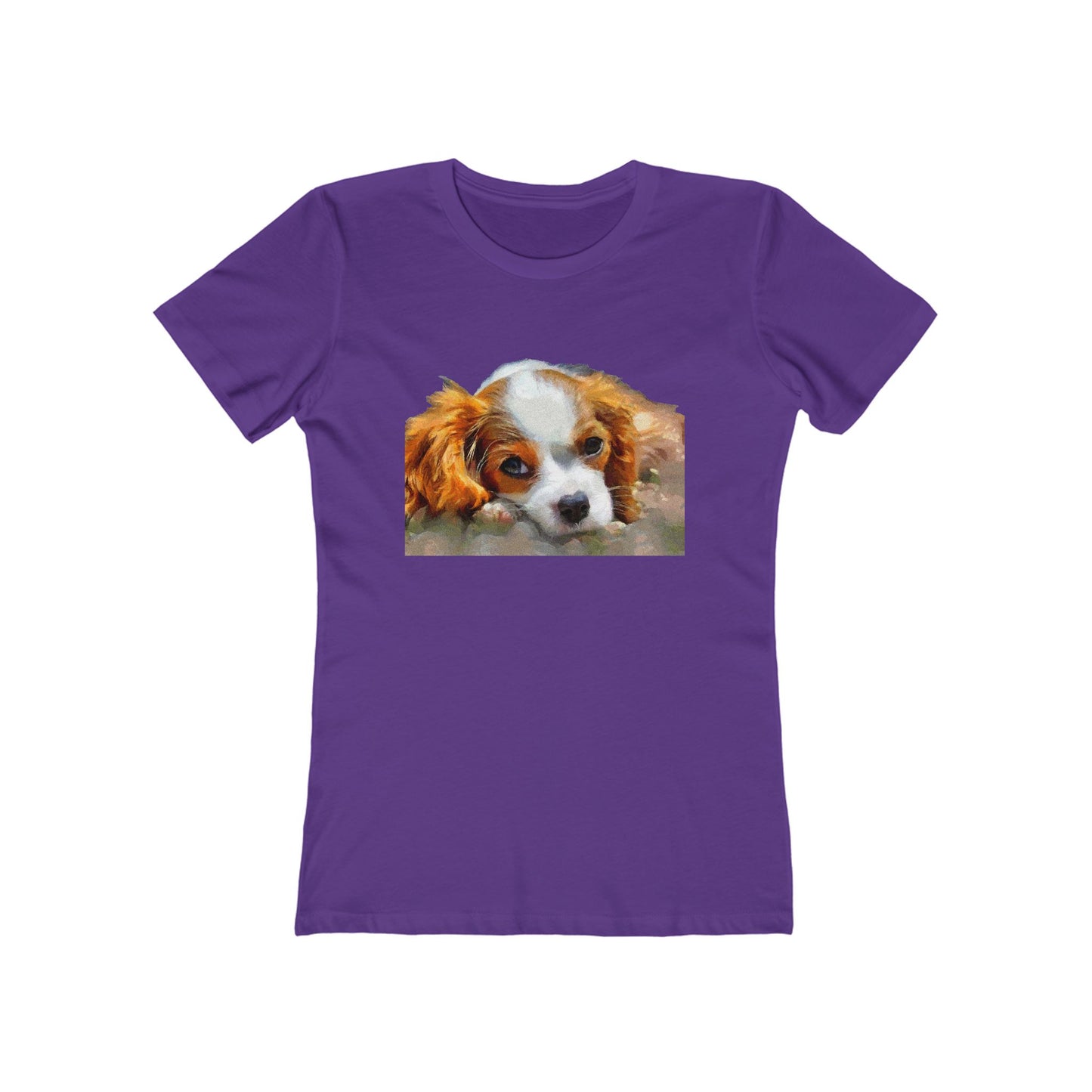 Cavalier King Charles Spaniel Puppy - Women's Slim Fit Tee