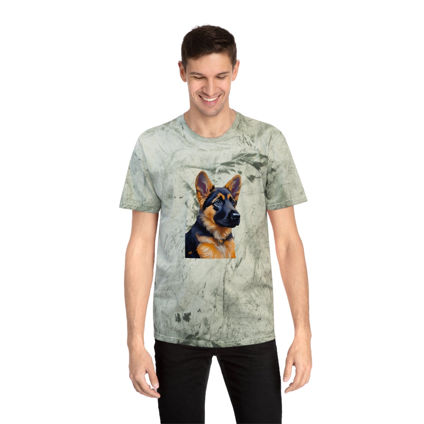German Shepherd Puppy Unisex Color Blast T-Shirt