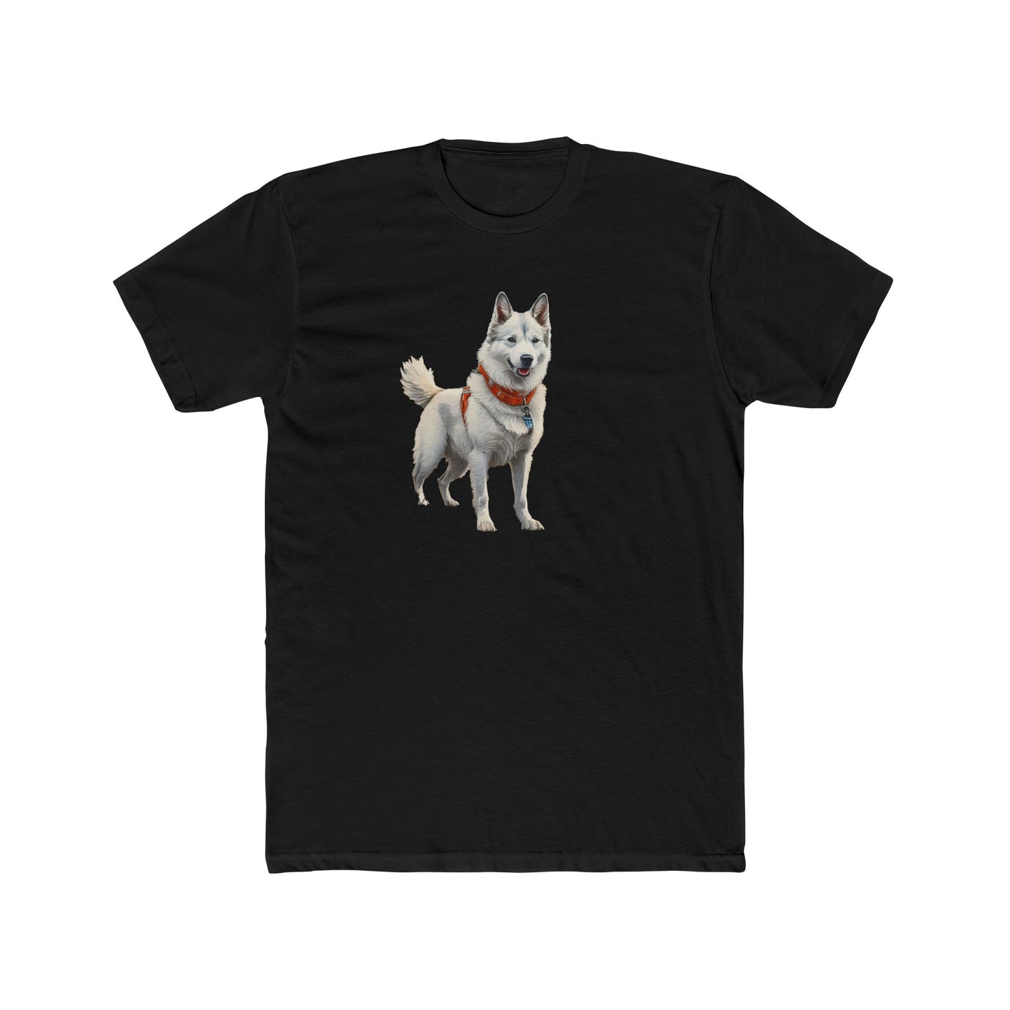 Yakutian Laika Men's FItted Cotton Crew Tee