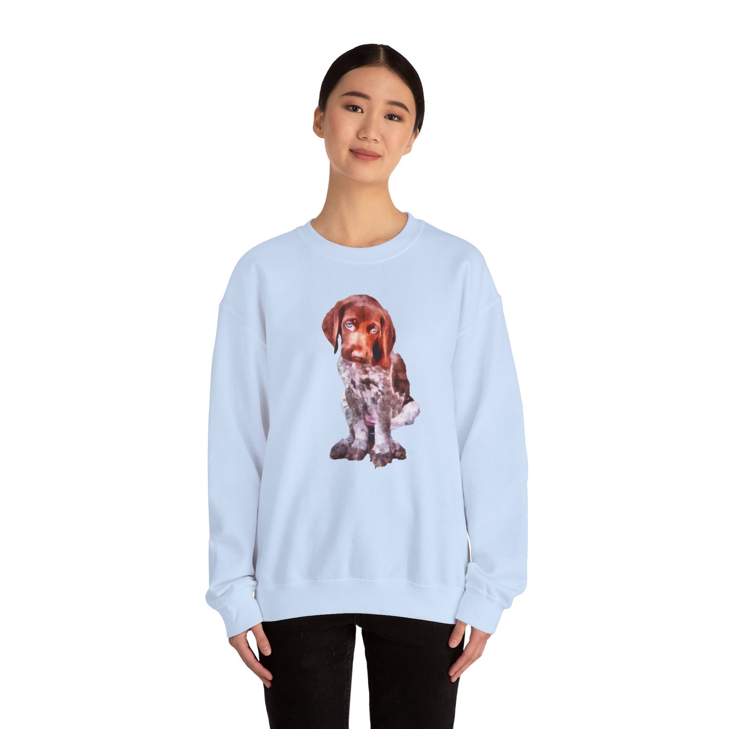 Benny Unisex 50/50 Crewneck Sweatshirt for German Shorthair Pointers