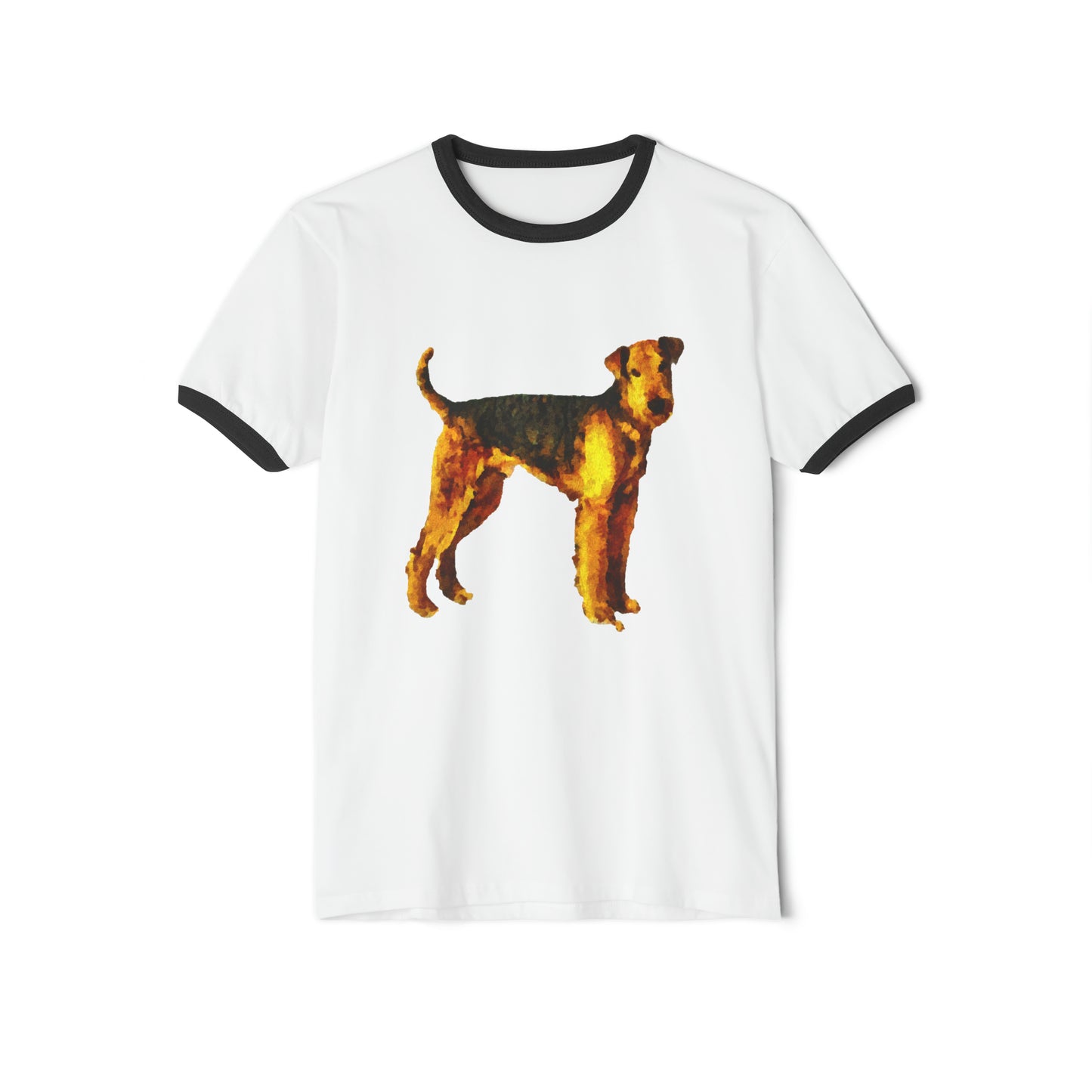 Airedale Terrier Classic Cotton Ringer T-Shirt