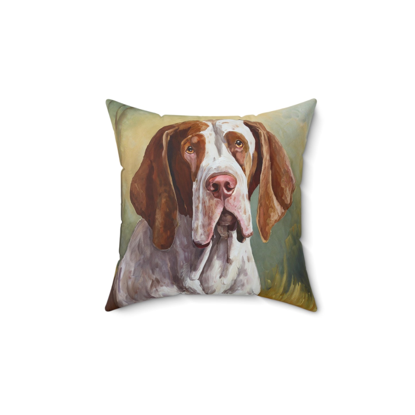 Bracco Italiano 'Italian Pointer' Spun Polyester Square Pillow