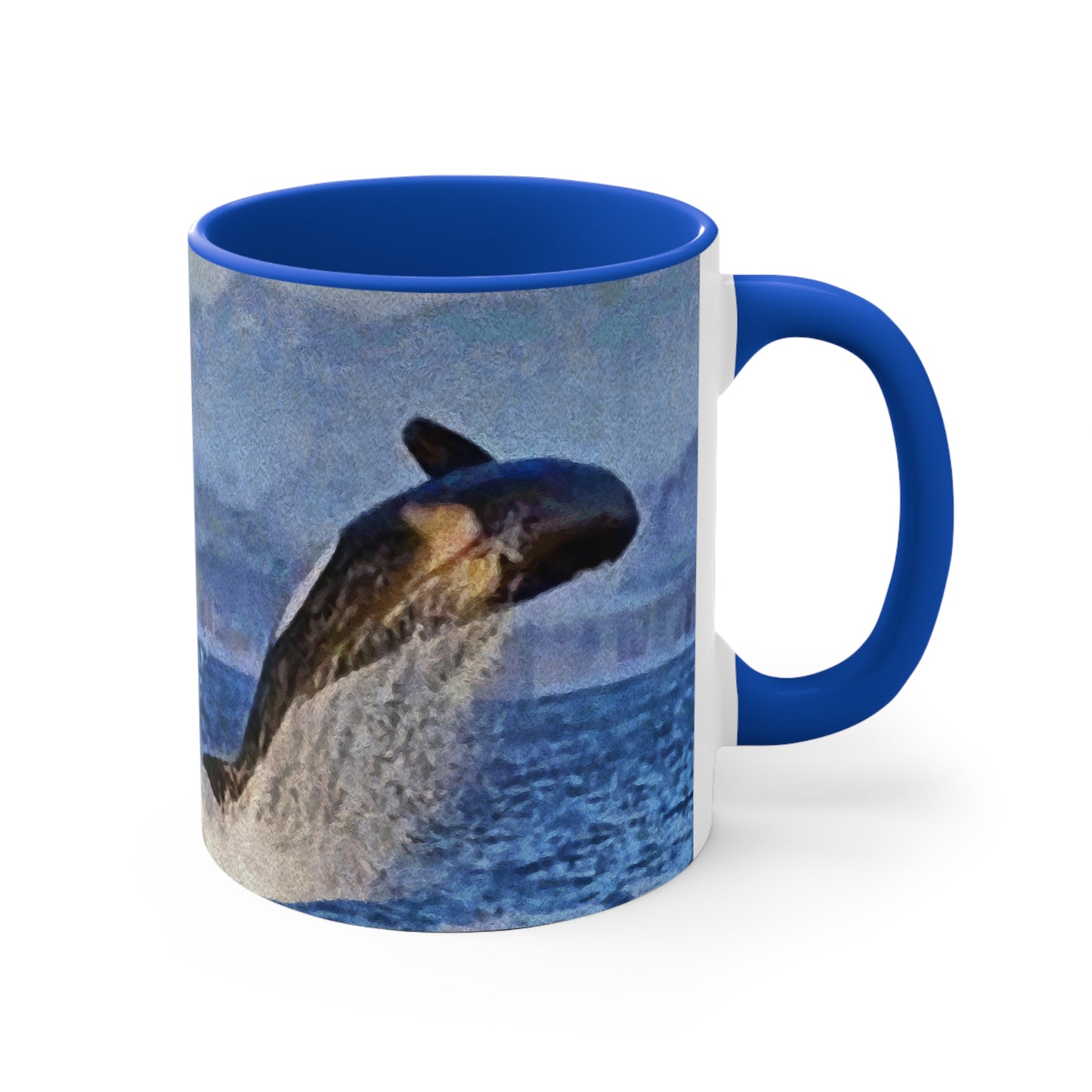 Whale - 'Leviathan' Accent Coffee Mug, 11oz