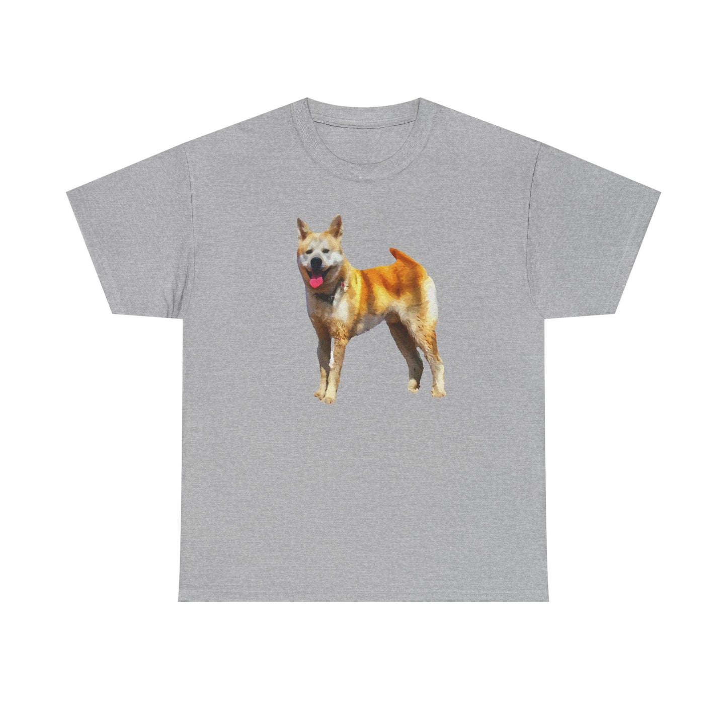 Akita Unisex Heavy Cotton Tee - An Artful Statement of Style