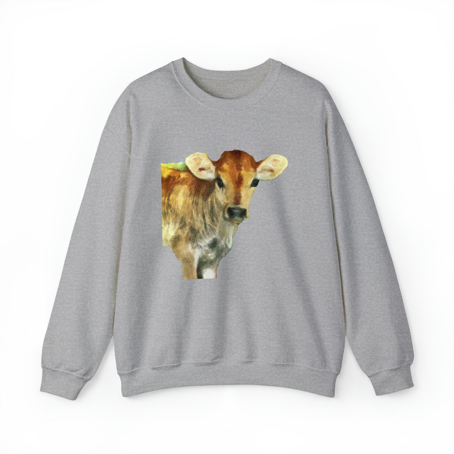 Jersey Calf - Unisex 50/50 Crewneck Sweatshirt