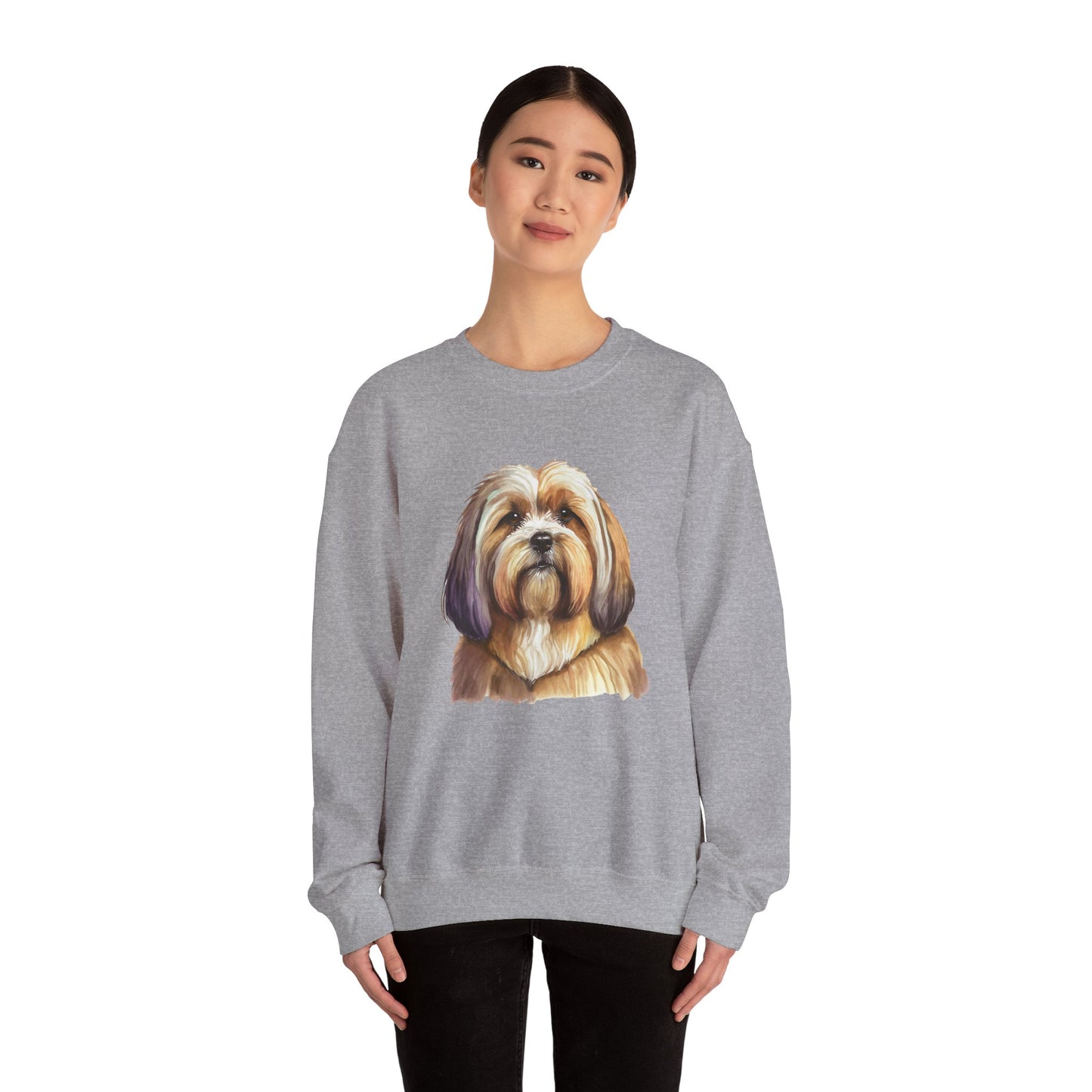 Lhasa Apso Unisex 50/50 Crewneck Sweatshirt