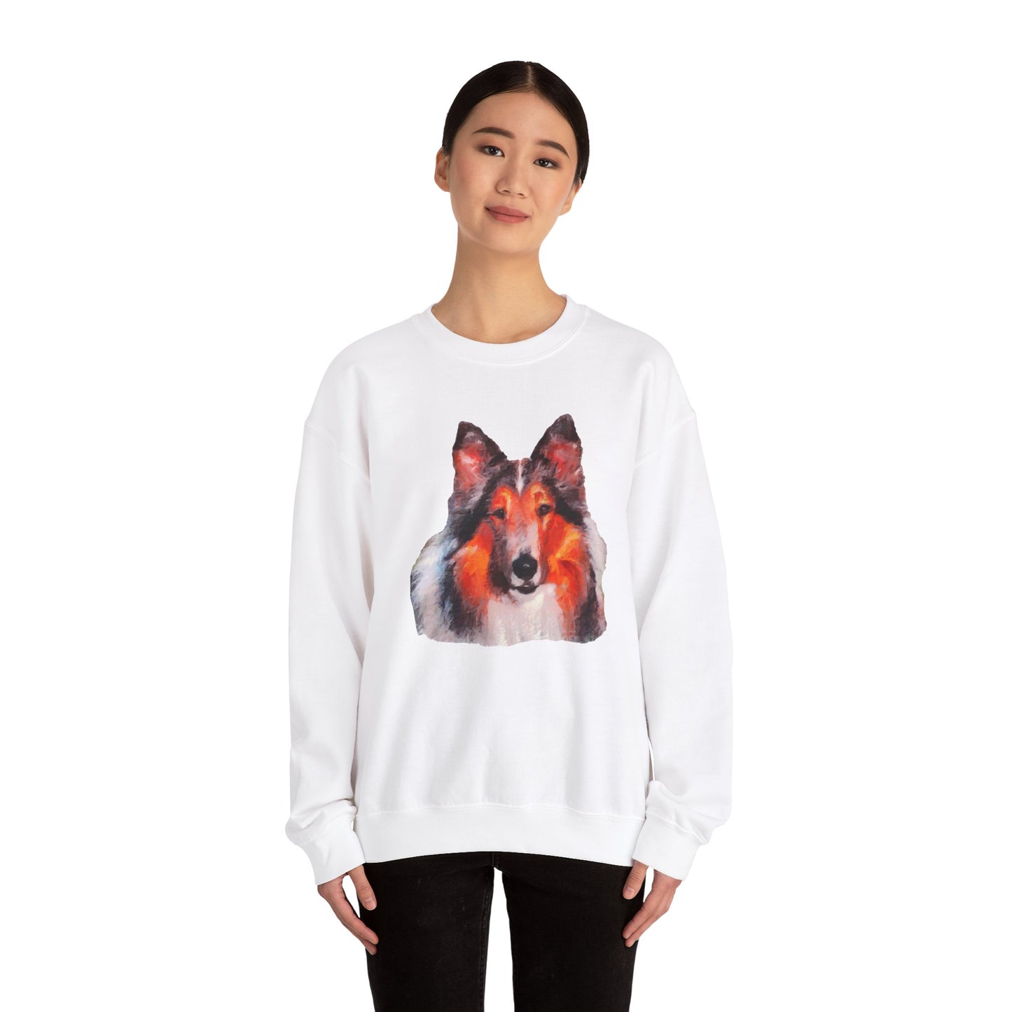 Rough Coated Collie - Cozy Companion Crewneck Sweatshirt