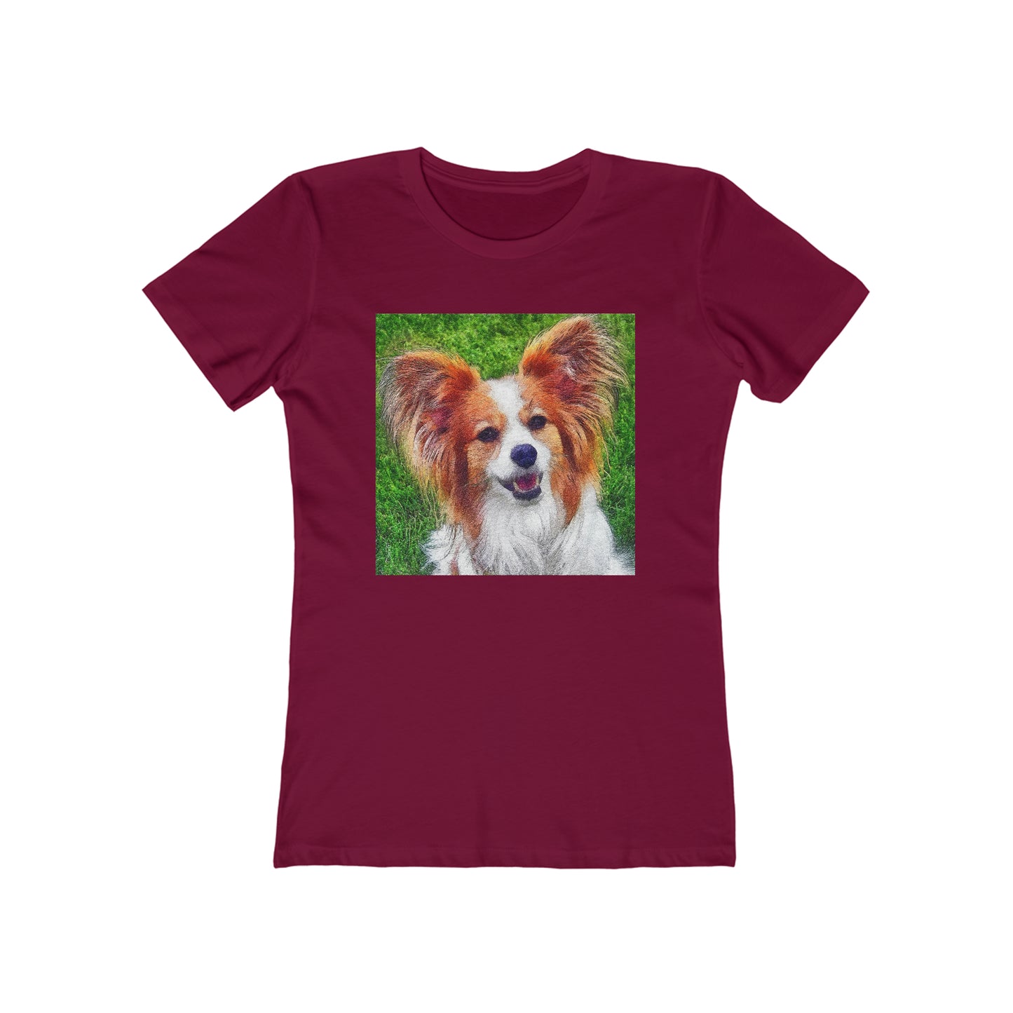 Papillon Women's Slim Fit Ringspun Cotton T-Shirt