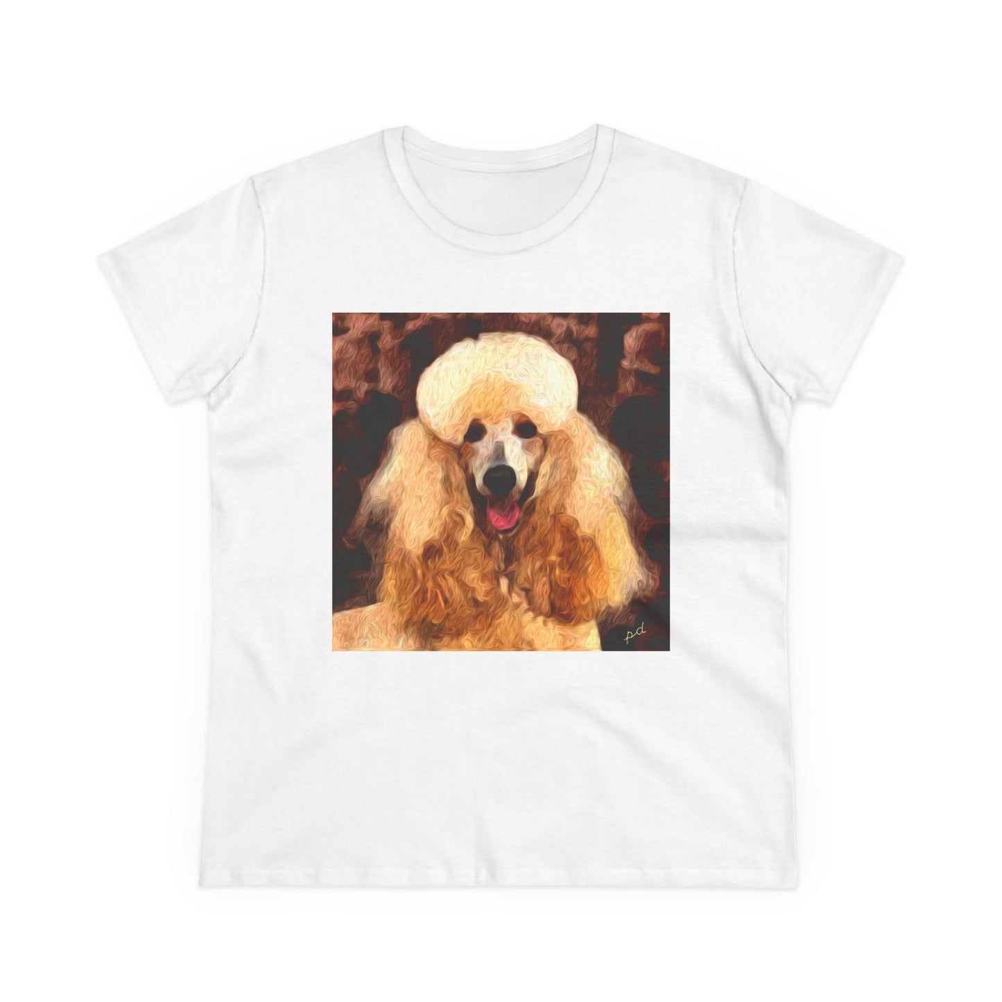 Poodle Women's Midweight Cotton Tee