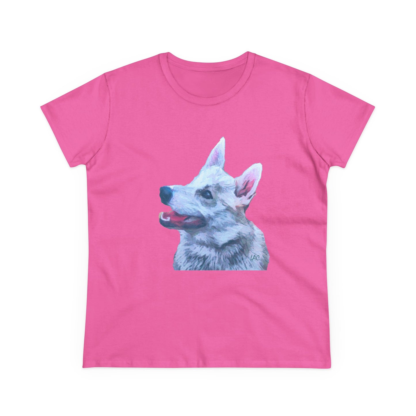 Norwegian Buhund Women's Midweight Cotton Tee