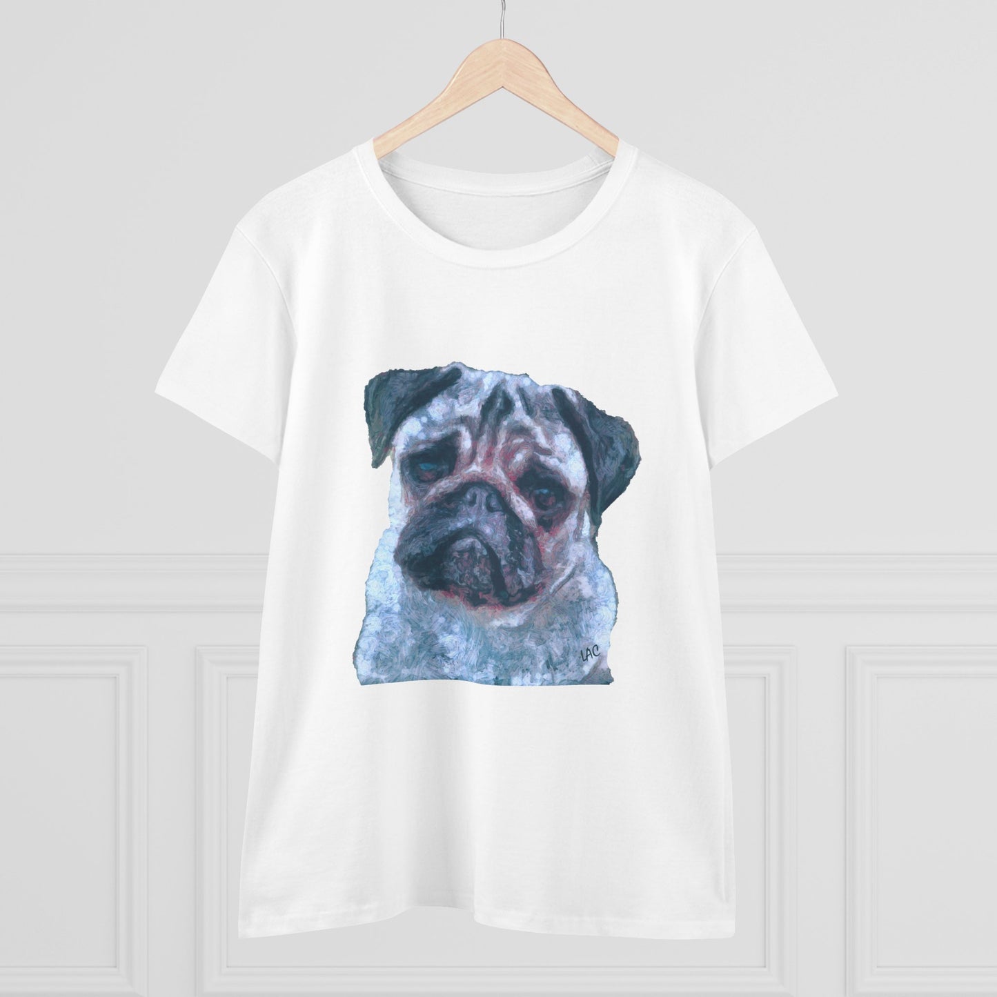 Pug 'Pompey' Women's Midweight Cotton Tee