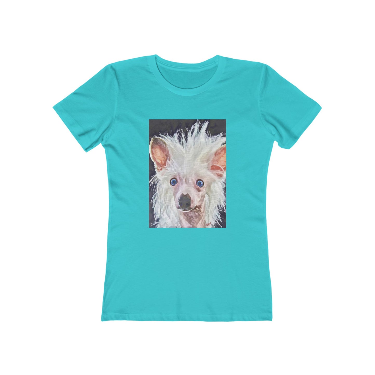 Chinese Crested - Women's Slim Fit Ringspun Cotton T-Shirt