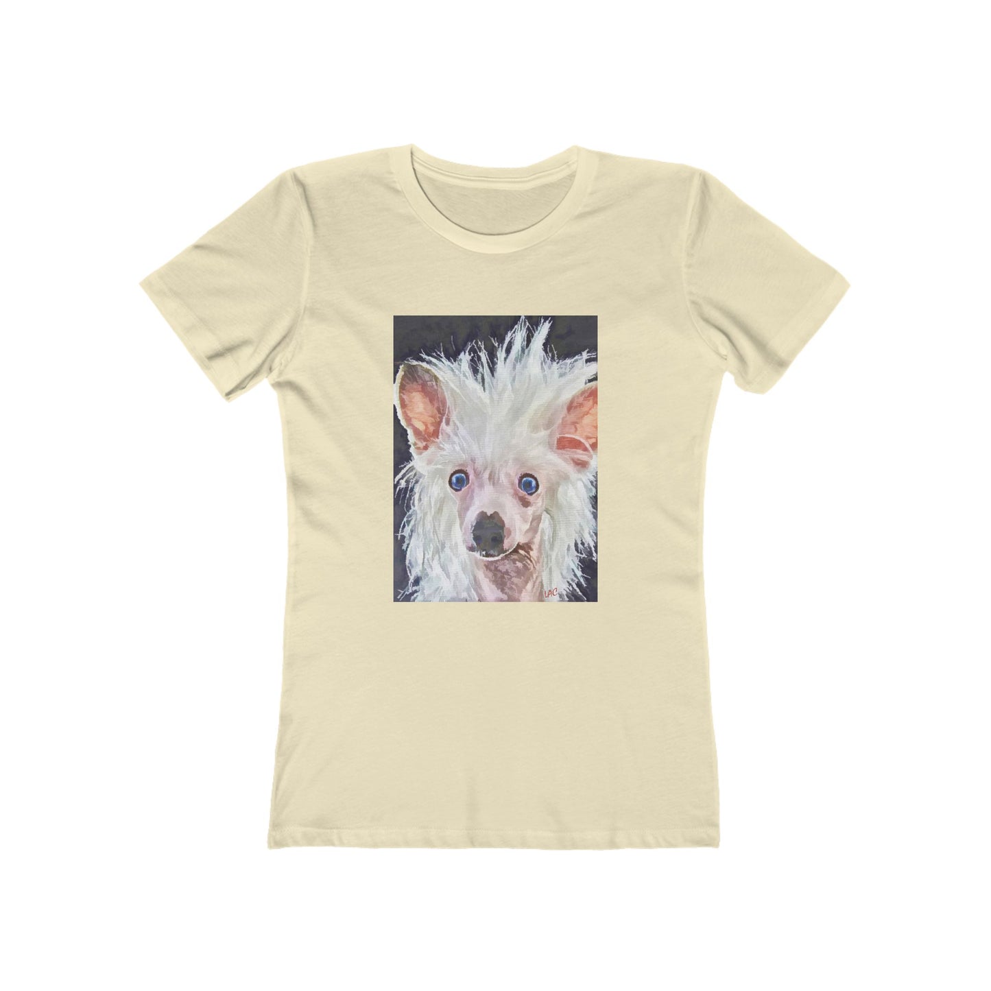 Chinese Crested - Women's Slim Fit Ringspun Cotton T-Shirt