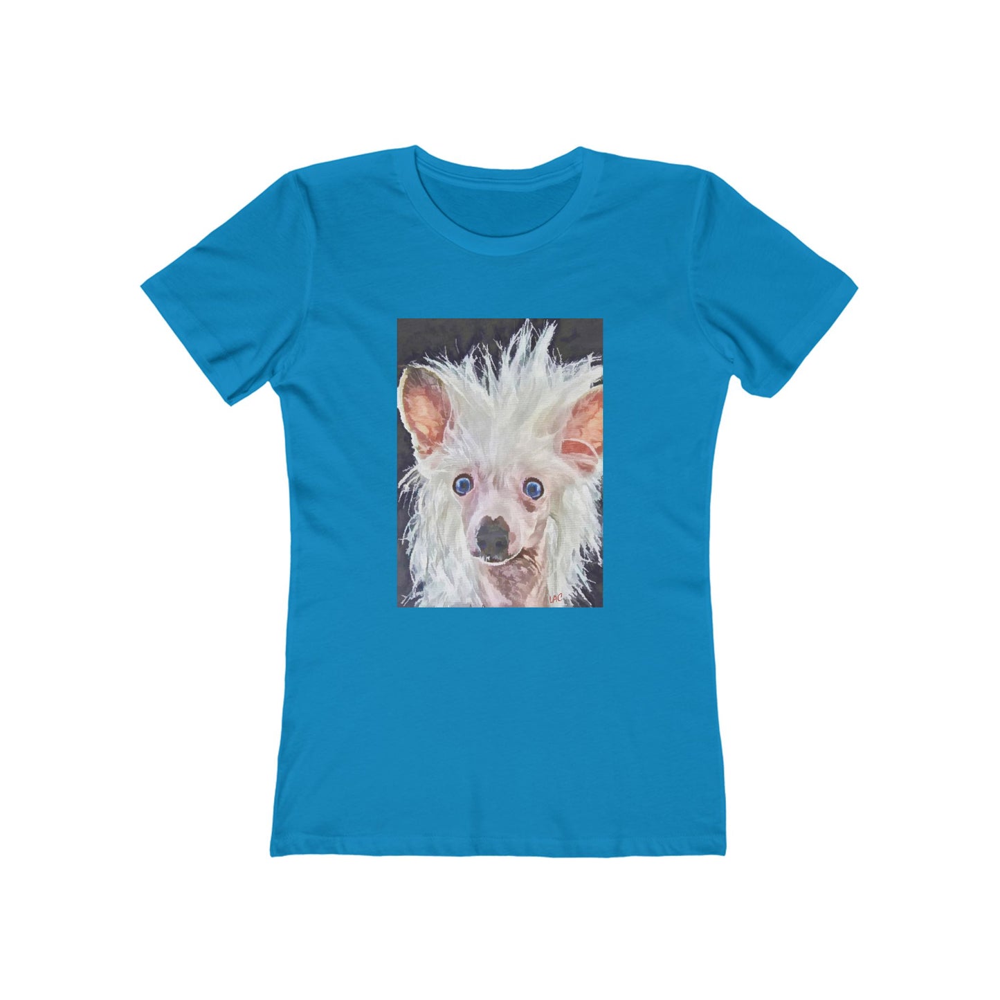 Chinese Crested - Women's Slim Fit Ringspun Cotton T-Shirt