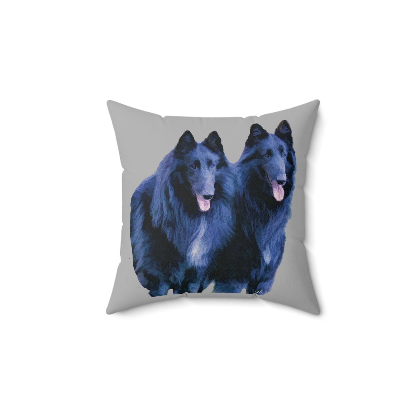 Belgian Shepherd Spun Polyester Throw Pillow