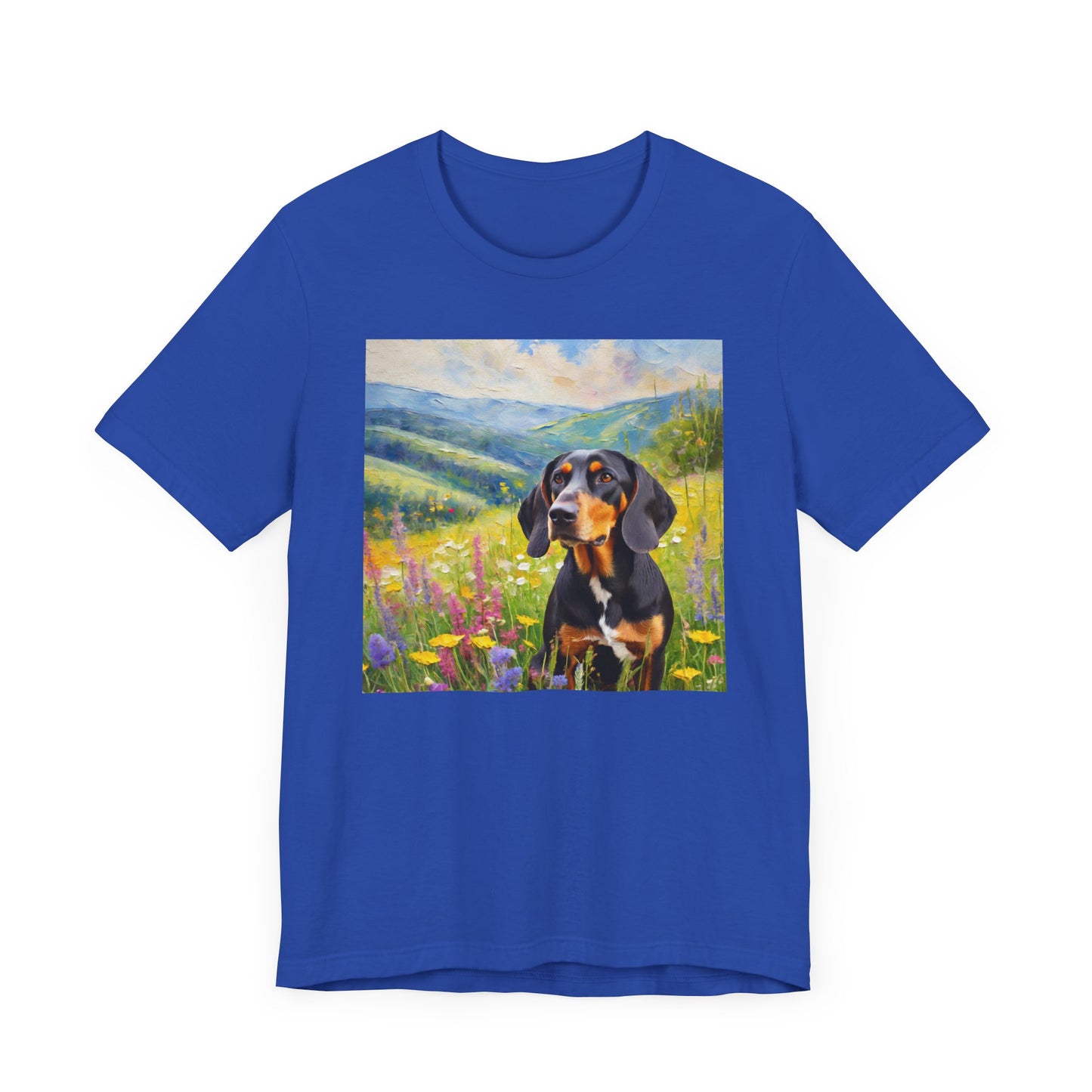 Black & Tan Coonhound Unisex Jersey Short Sleeve Tee