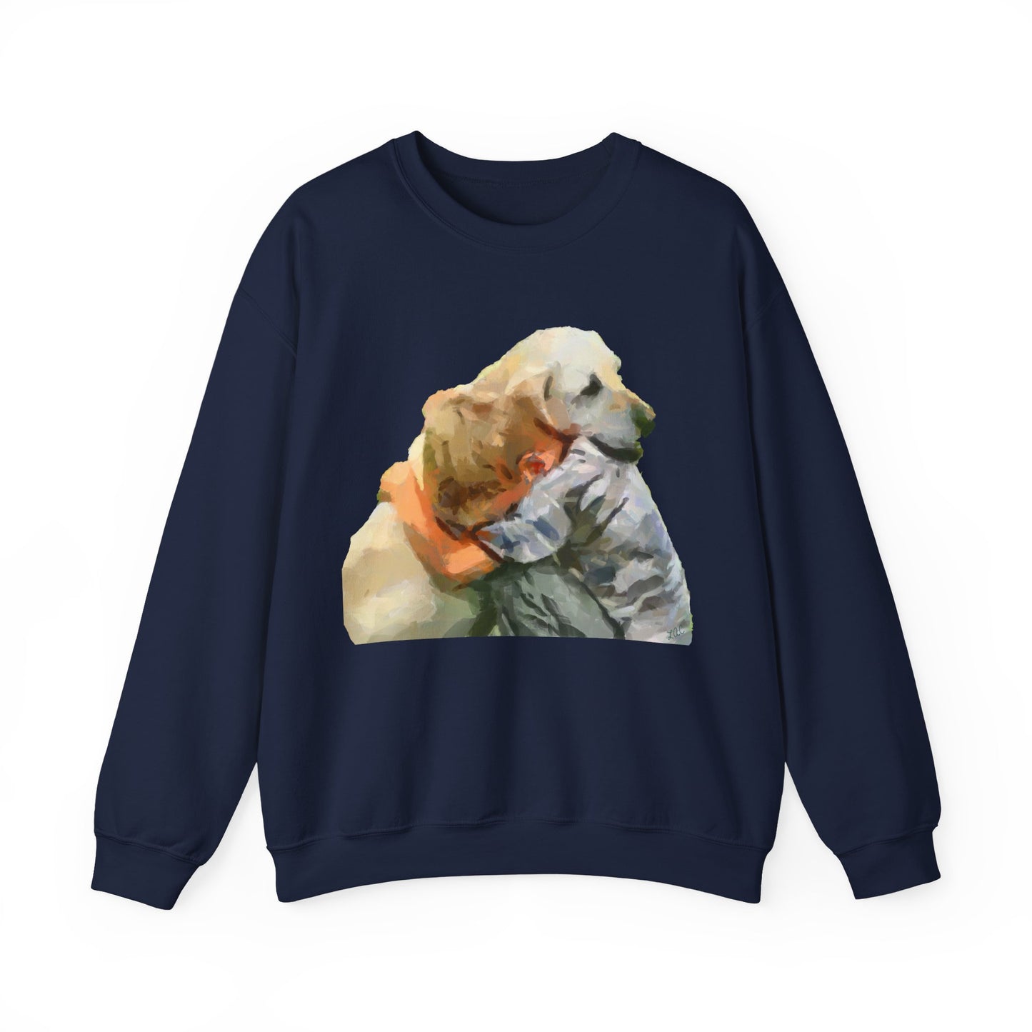 Yellow Labrador Retriever Unisex Crewneck Sweatshirt