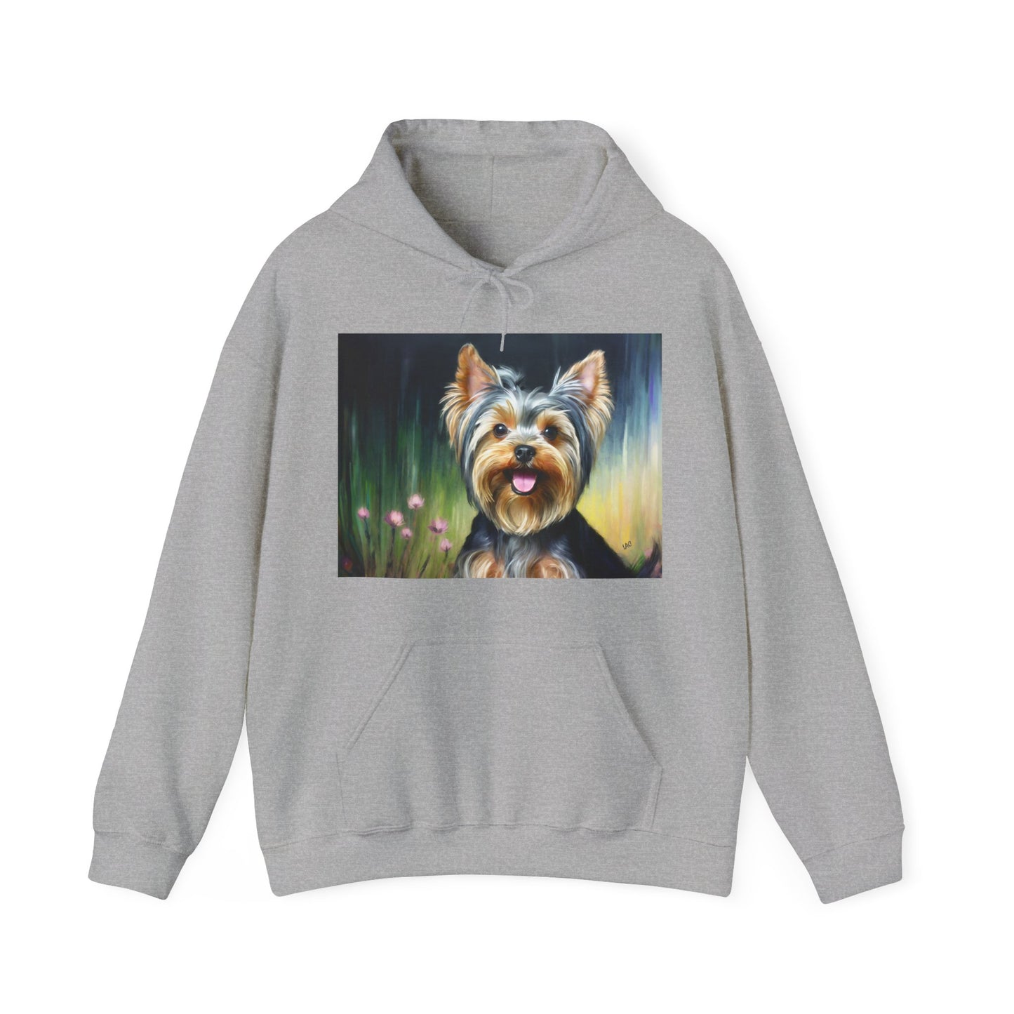 Yorkie #3 50/50 Hooded Sweatshirt