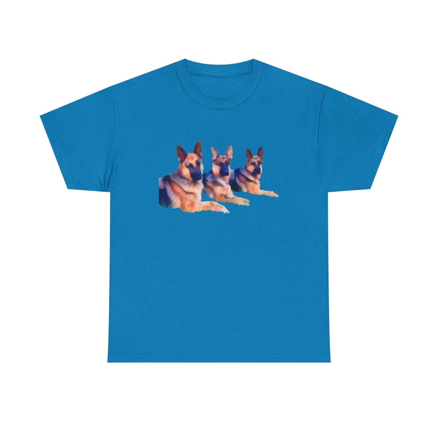 German Shepherd Trio Unisex Heavy Cotton Tee