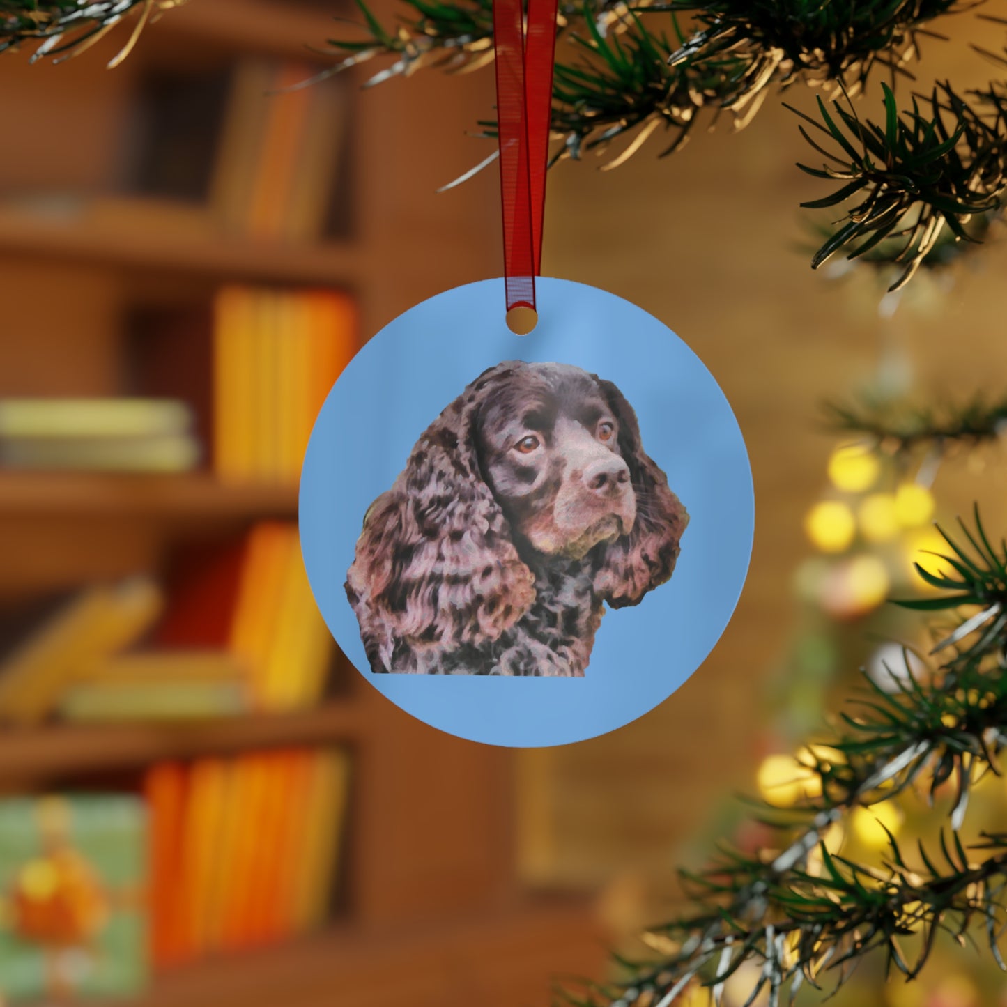 American Water Spaniel Metal Ornaments
