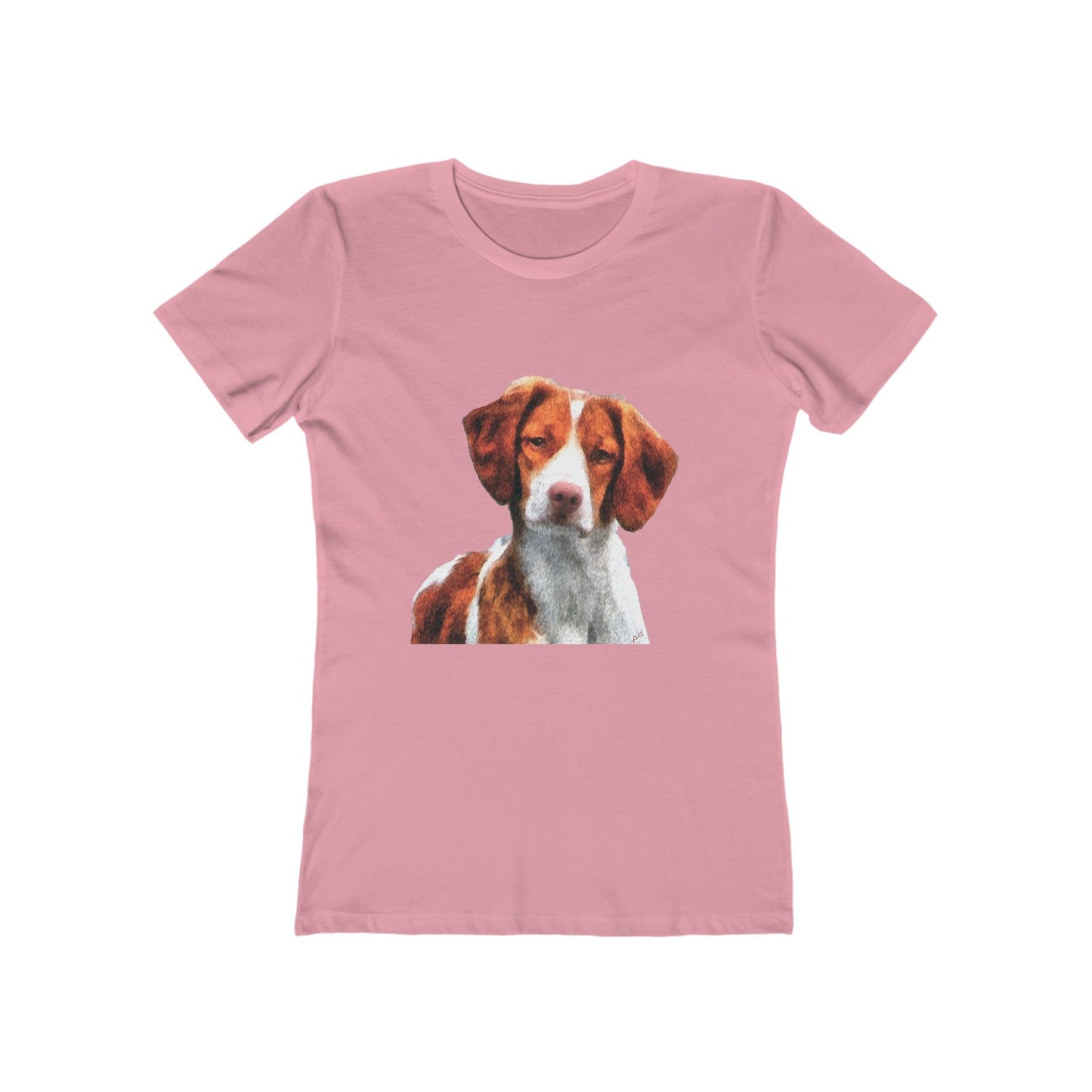 Brittany Spaniel 'Gunner' Women's Slim Fitted T-Shirt