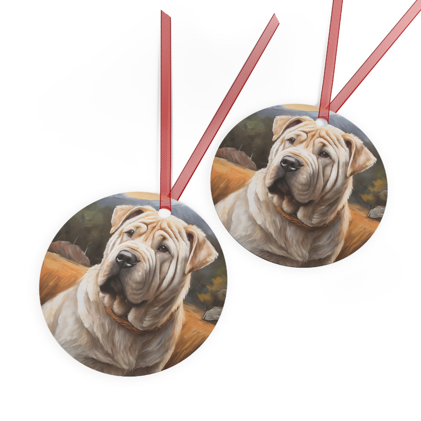 Chinese Shar-Pei Metal Ornaments